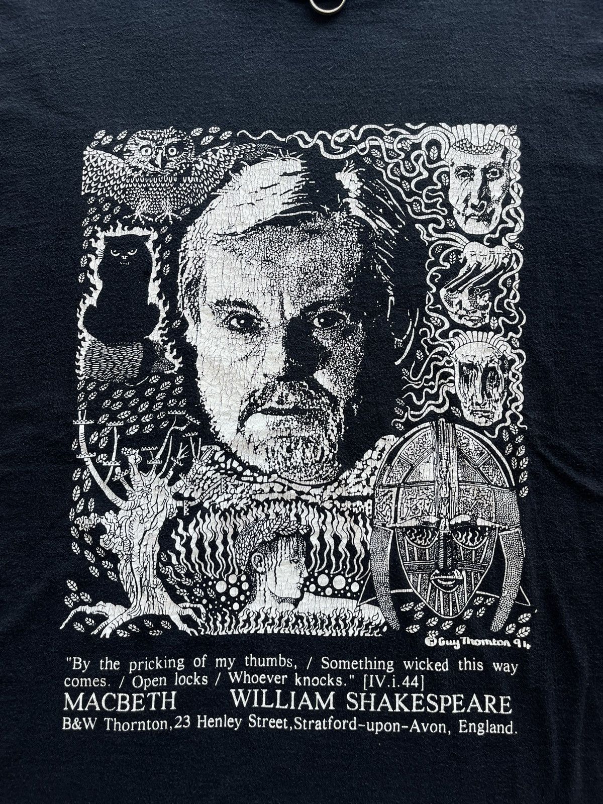Macbeth × Vintage Vintage MACBETH WILLIAM SHAKESPEARE 90’s Artwork Tshirt Size US M / EU 48-50 / 2 - 5 Thumbnail