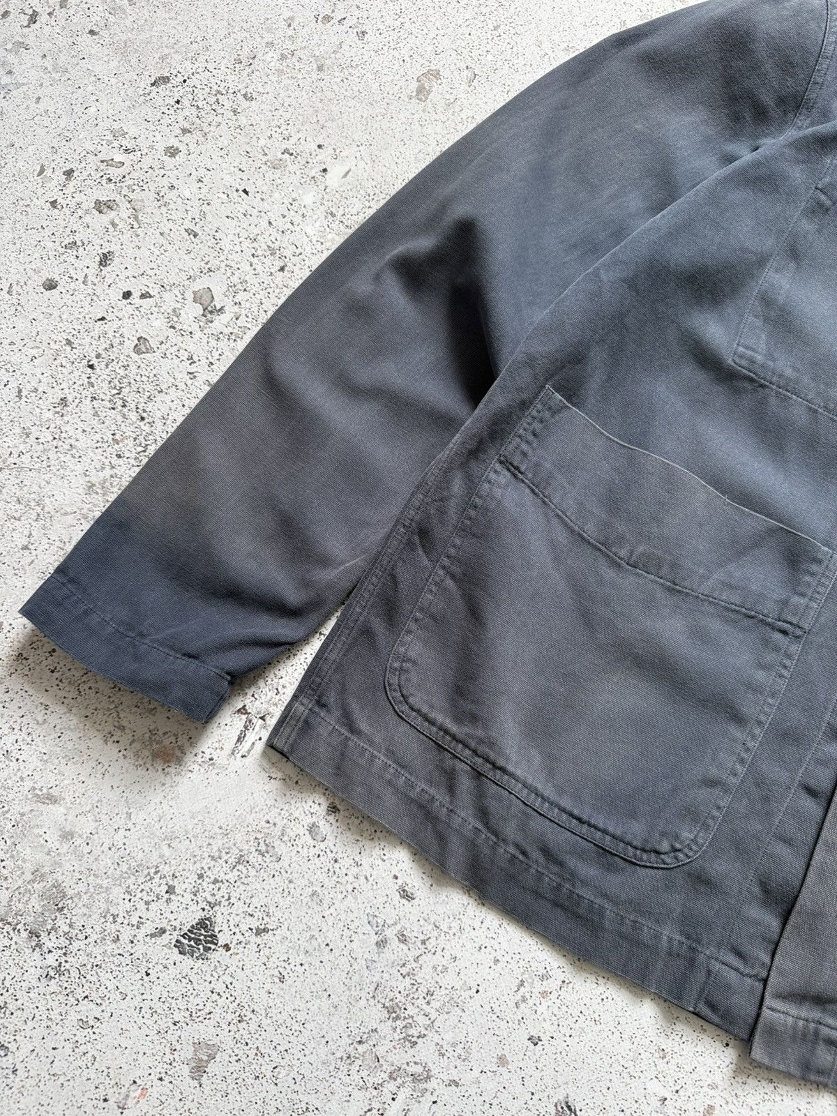 Albam Albam Chore Navy Striped Jacket Overshirt Size L Longsleeve Size US L / EU 52-54 / 3 - 4 Thumbnail