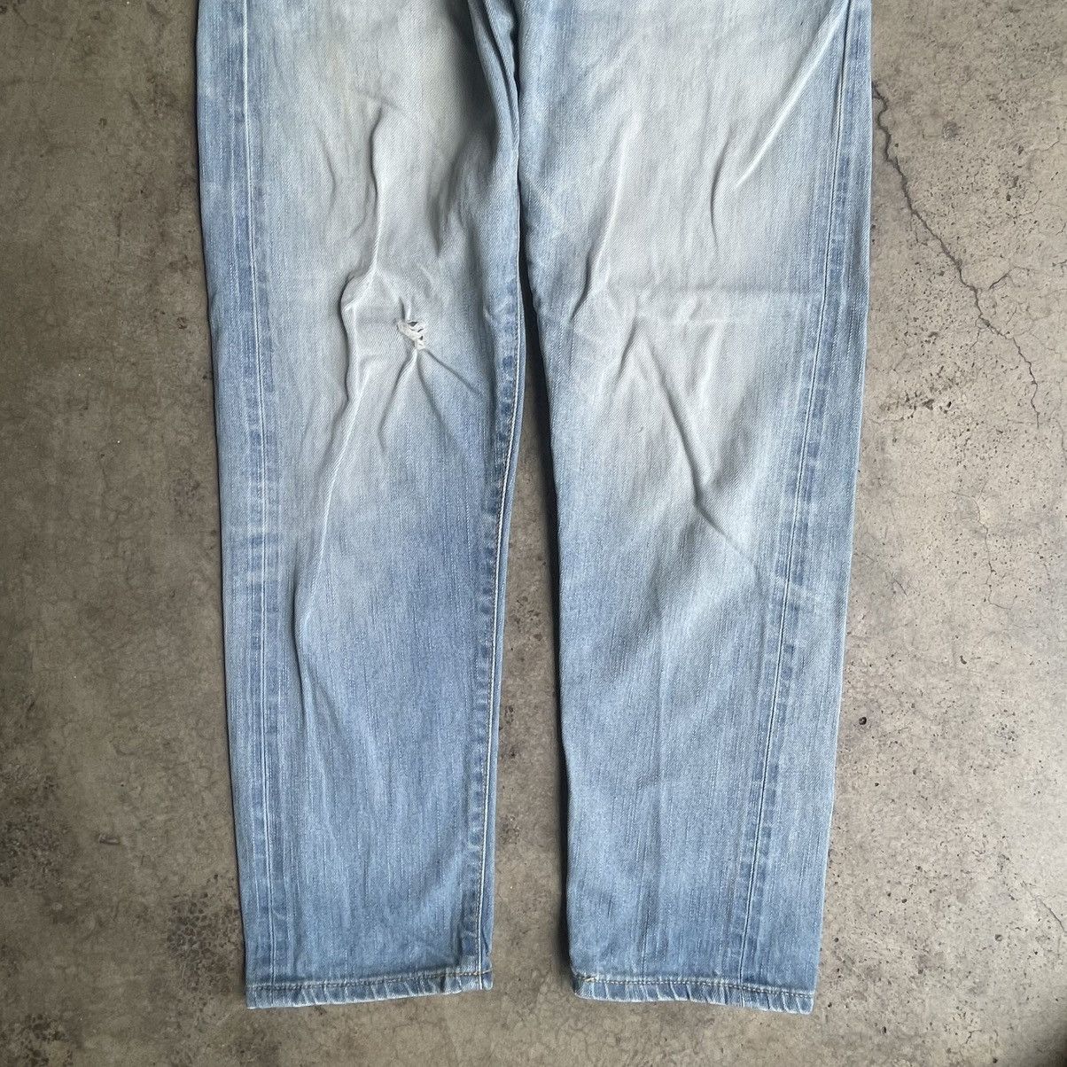 Edwin 🔥Vintage Edwin 505ZXX Stoned Washed Ripped Distress Jeans Size US 30 / EU 46 - 3 Thumbnail