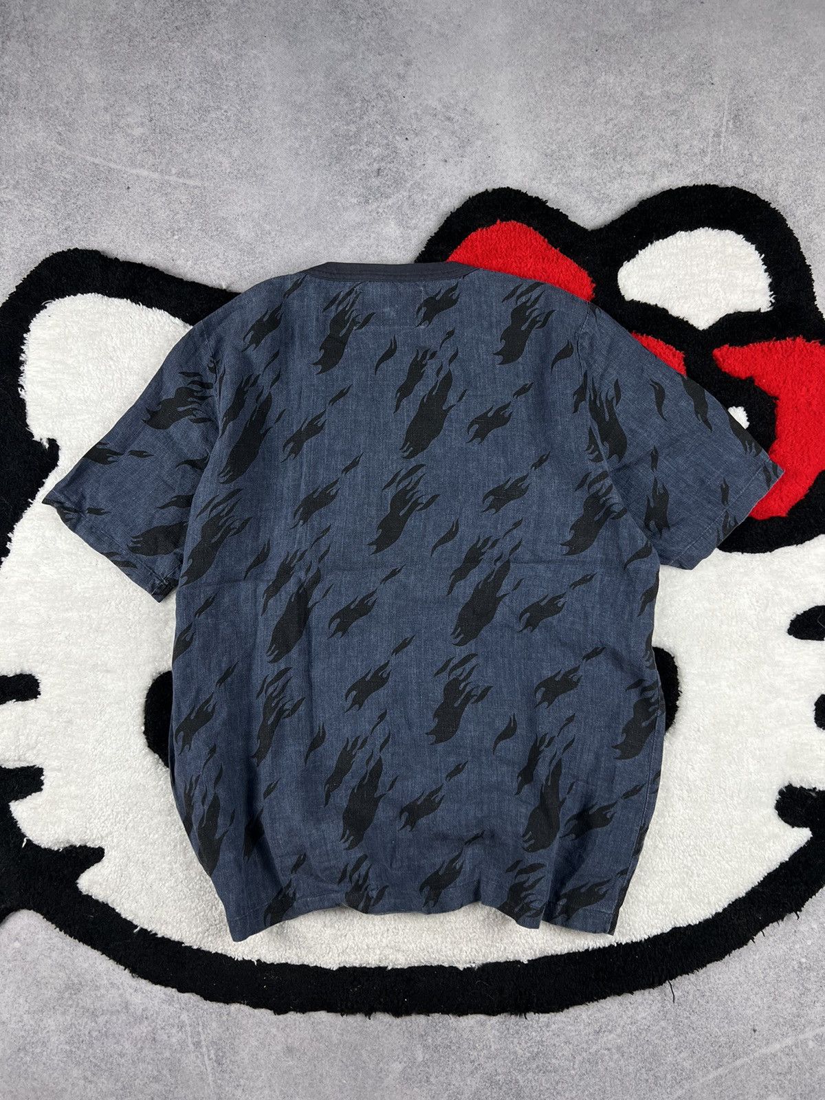 Our Legacy Rare Our Legacy Linen Overprinted Y2K Tee Shirt Size US L / EU 52-54 / 3 - 9 Thumbnail
