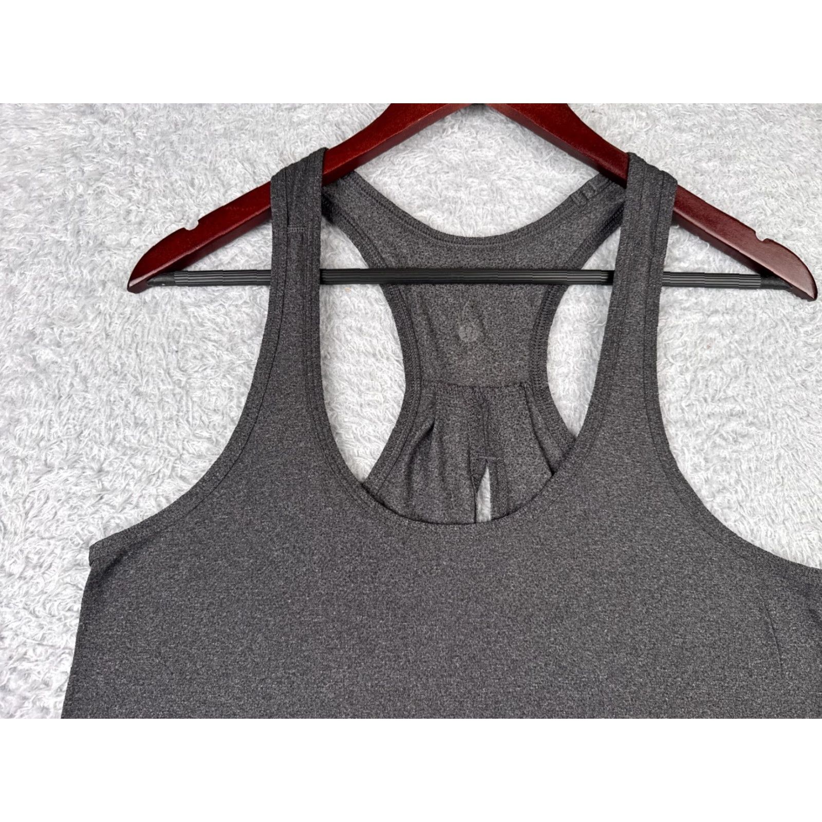 Lululemon Lululemon Shirt Women 8 Gray Heather Salute the Sun Tank Tie Back Luon W1N42S sleeveless racerback casual workwear solid pattern all seasons 90s? Size M / US 6-8 / IT 42-44 - 4 Thumbnail