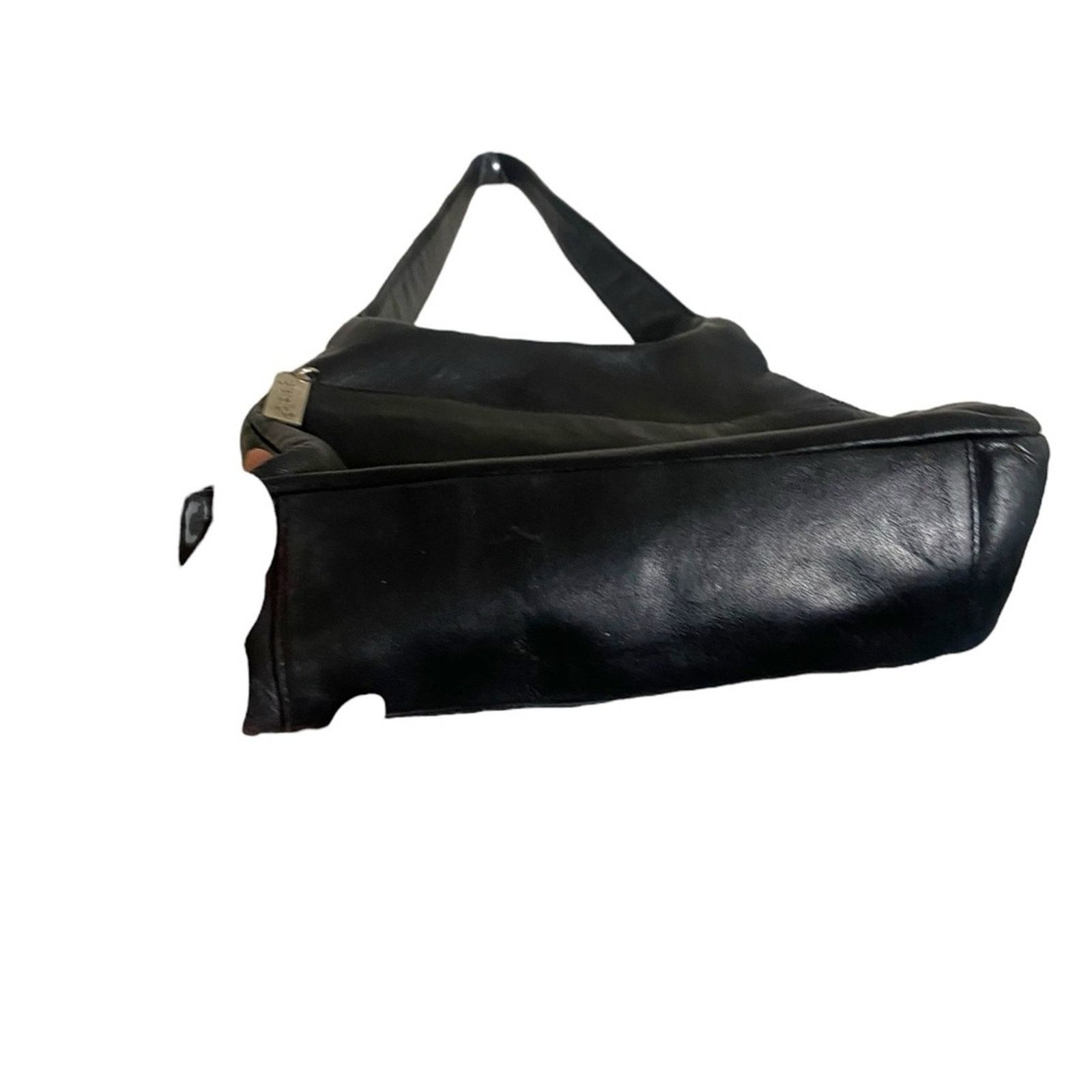 Other TIGNANELLO Solid Black Leather Shoulder Bag One Wide Strap Size ONE SIZE - 4 Thumbnail