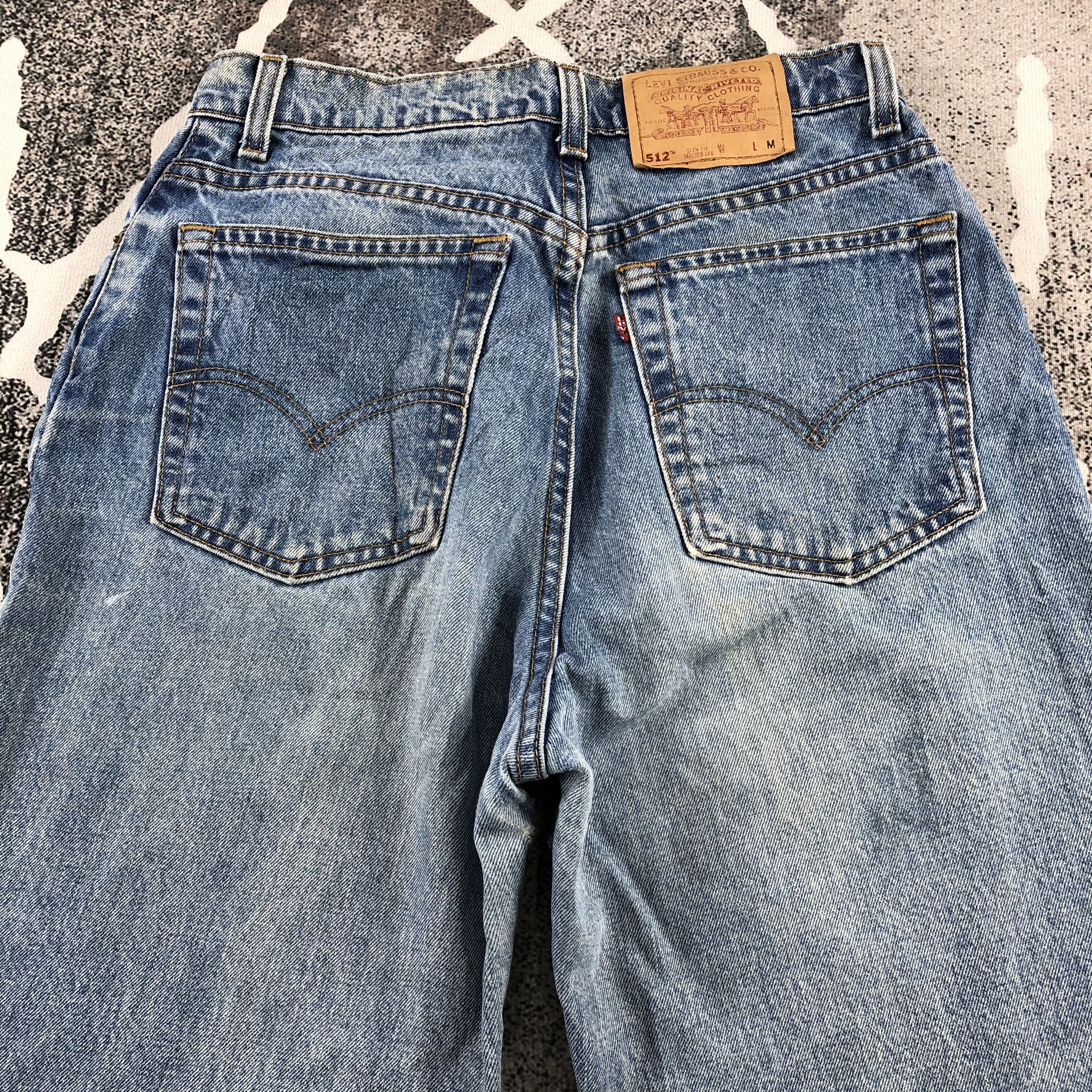 Levi's Vintage Levis 512 Jeans Slim Tapered Leg Denim KJ987 Size US 30 / EU 46 - 4 Thumbnail