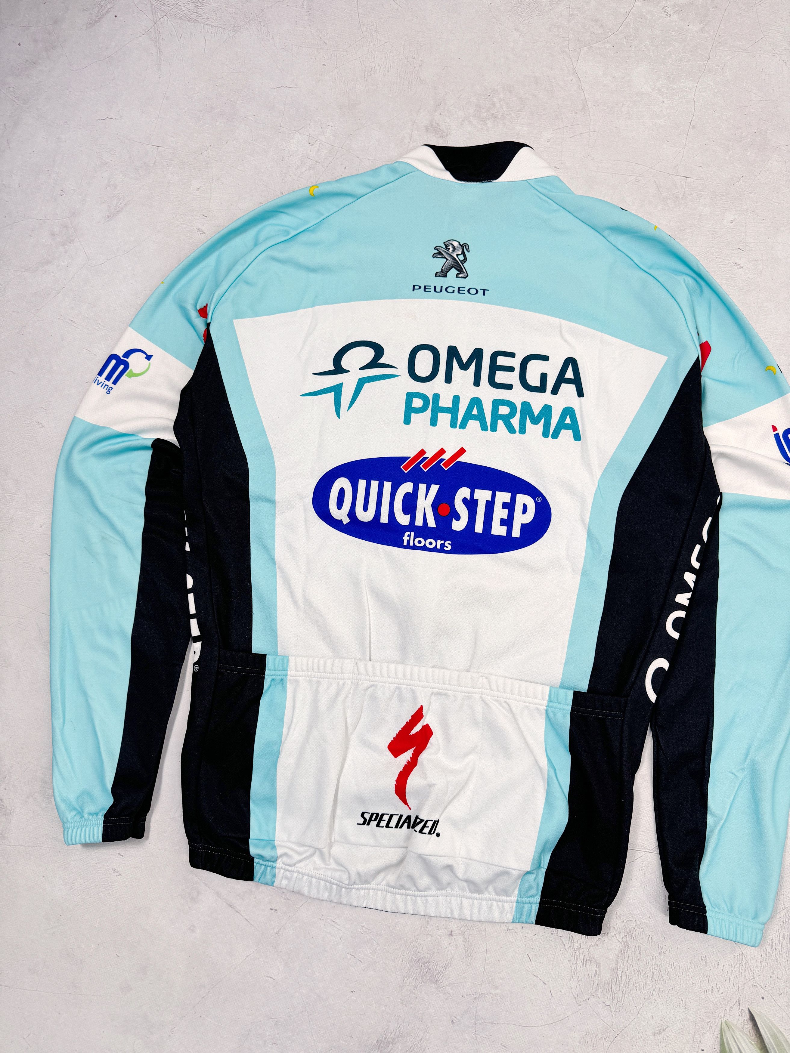 Vintage Vintage Vermarc Omega Pharma Warm Cycling Jersey Quick Step Size US M / EU 48-50 / 2 - 7 Thumbnail