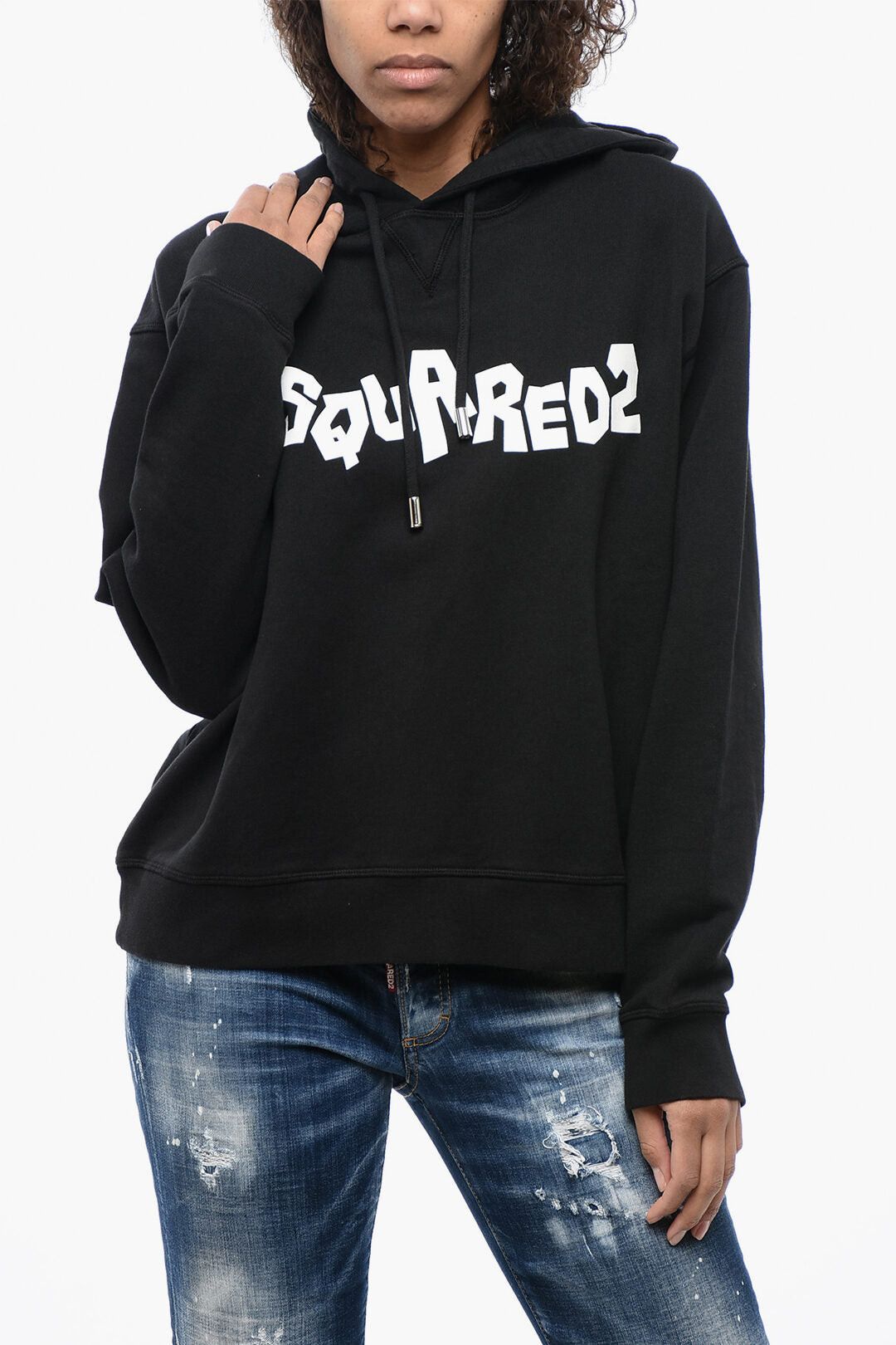 Dsquared2 Oversized Hoodie with Graphic Logo Size XXS / US 00 / IT 34 - 1 Thumbnail