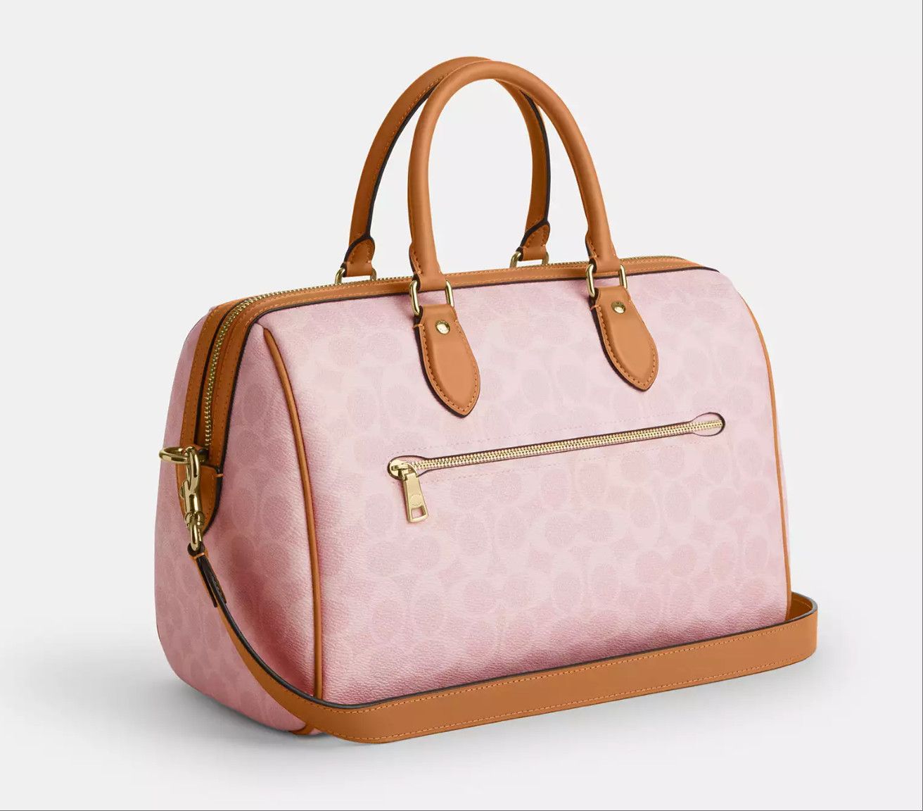 Coach Rowan Large Satchel Bag In Signature Canvas With Charms Size ONE SIZE - 12 Thumbnail