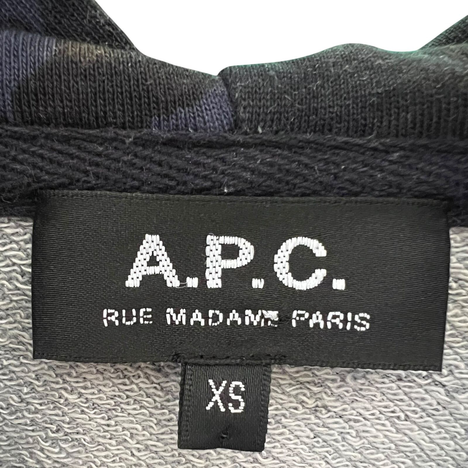 A.P.C. A.P.C. APC Mens XS Leopard Print Navy Blue Hoodie Sweatshirt Size US XS / EU 42 / 0 - 6 Thumbnail