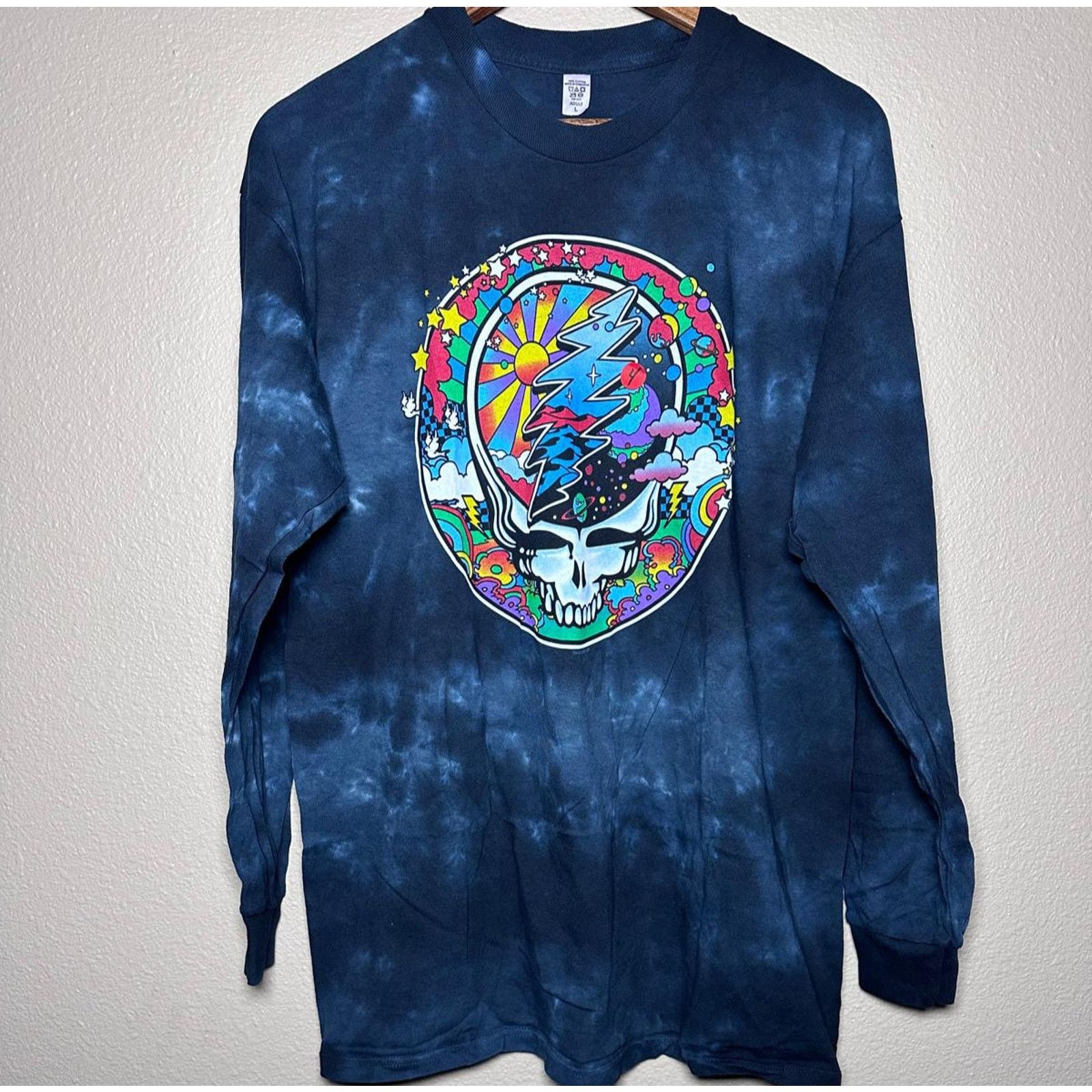 Grateful Dead Grateful Dead 🌈 “Psychedelic Space Skull” Tee – Size L Size US L / EU 52-54 / 3 - 1 Thumbnail
