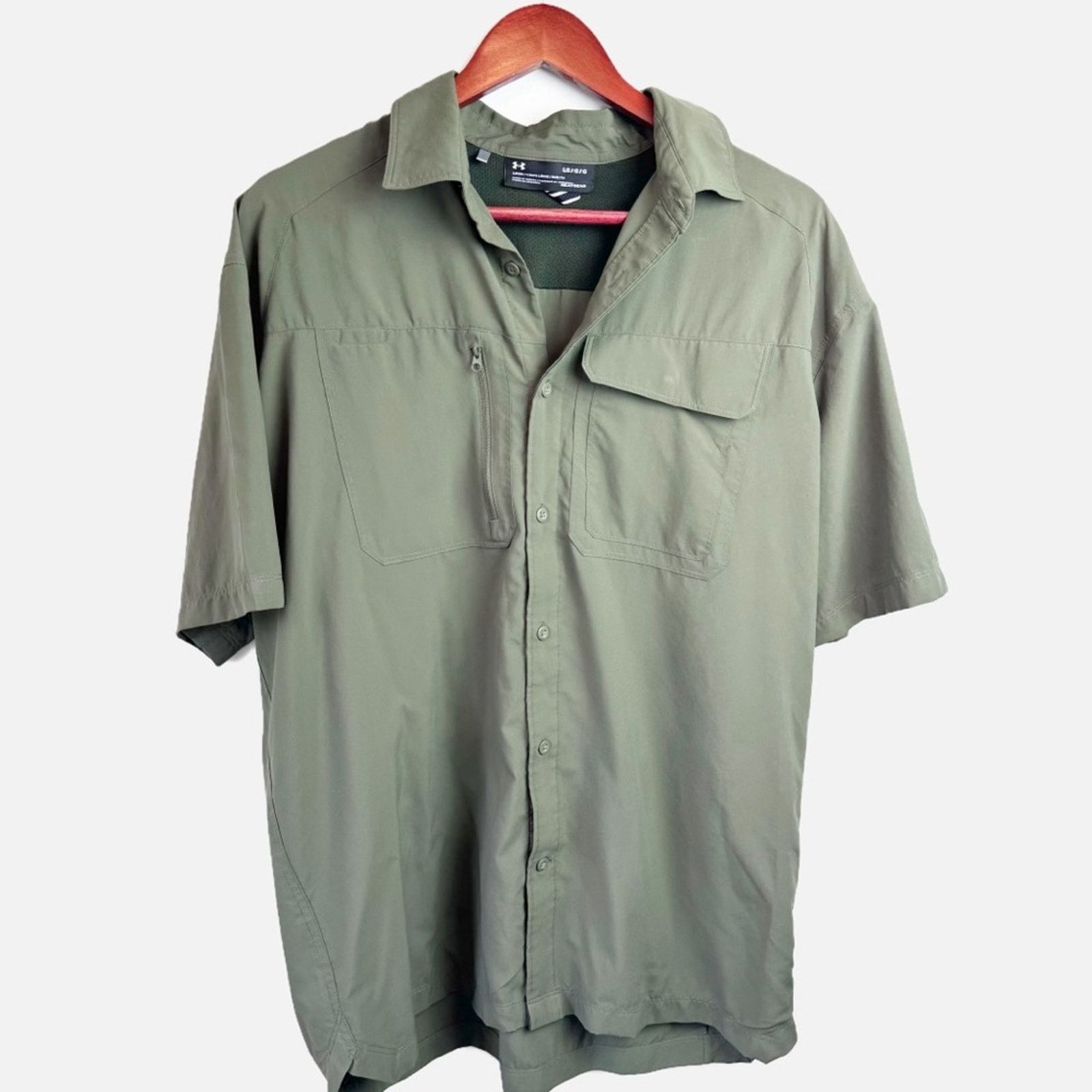 Under Armour Under Armour Olive Tactical Utility Shirt Men’s Size Large Size US L / EU 52-54 / 3 - 1 Thumbnail