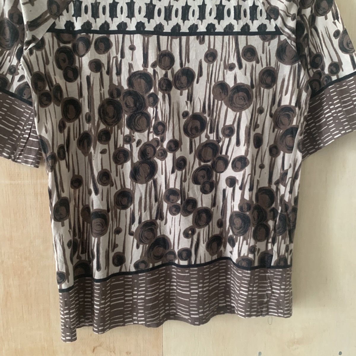 Hugo Boss Boss by Hugo Boss Abstract Art Pattern Women's Tee Size S / US 4 / IT 40 - 3 Thumbnail