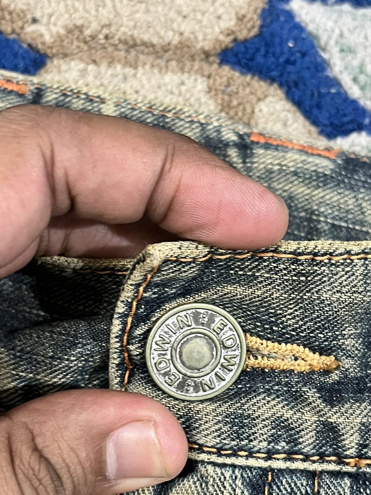 Edition Japan Vintage Edwin XV MudWash Rusty Denim Size US 31 - 7 Thumbnail
