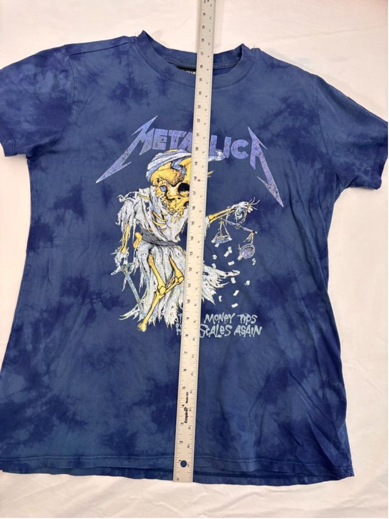 Metallica Men's Metallica Graphic T-Shirt Size L Blue Size US L / EU 52-54 / 3 - 5 Thumbnail