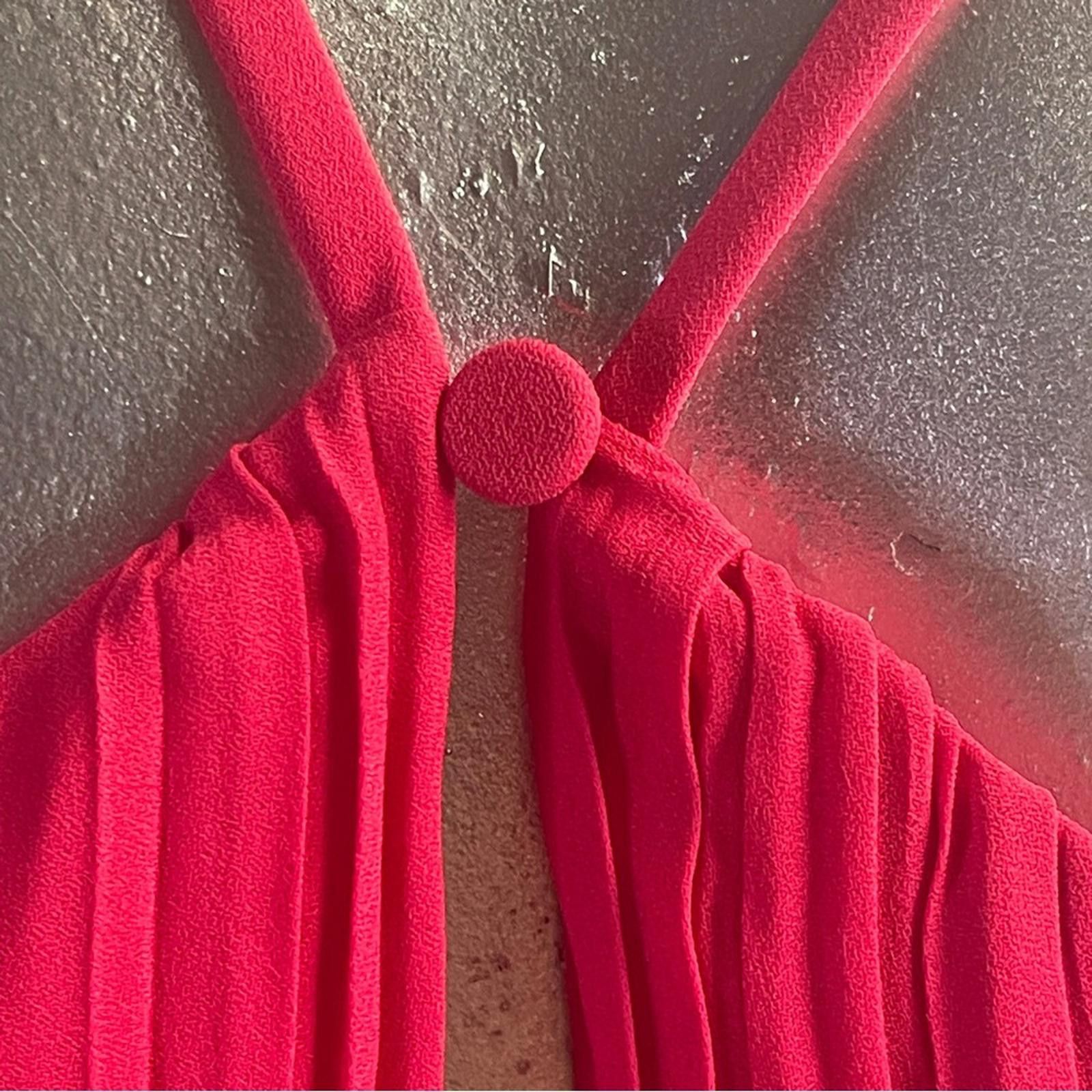 Other Halston Heritage size 2 Elegant crimson Halter Dress - Mint Size XS / US 0-2 / IT 36-38 - 4 Thumbnail