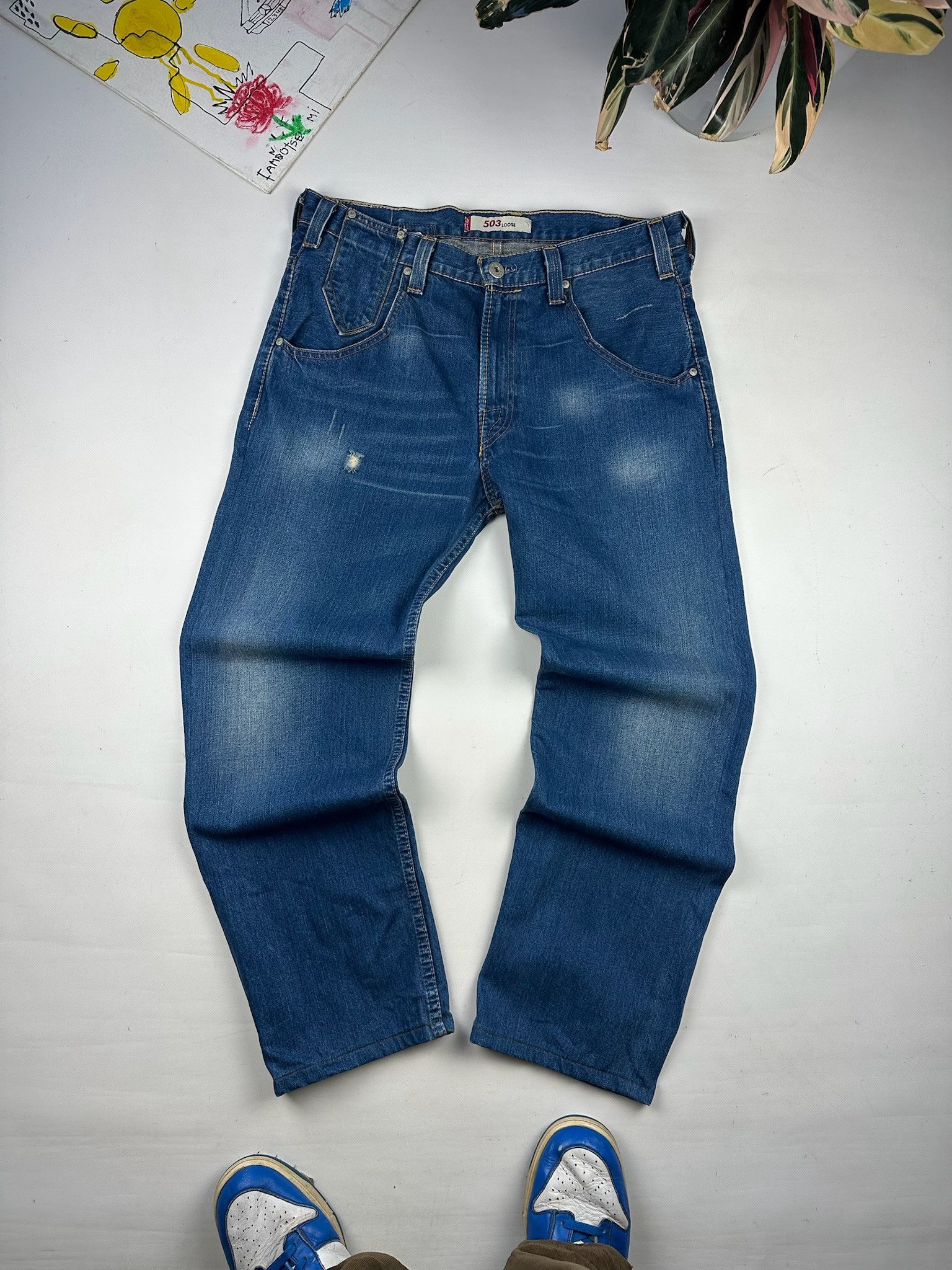 Levi's Levis Engineered Jeans Buckle Back Tag Size US 34 / EU 50 - 2 Thumbnail