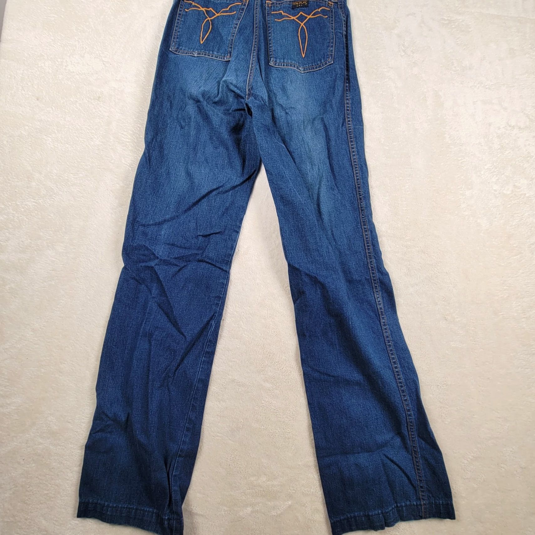 Vintage VINTAGE Forplay USA Jeans Women 28 Regular Straight Blue Denim 70s Waist 28 Inseam 31 Embroidered Size 28" / US 6 / IT 42 - 3 Thumbnail