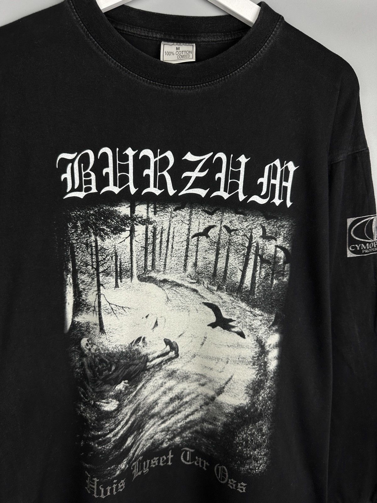 Band Tees Vintage Burzum Hvis Lyset Tar Oss Long Sleeve T Shirt Aske Size US M / EU 48-50 / 2 - 5 Thumbnail