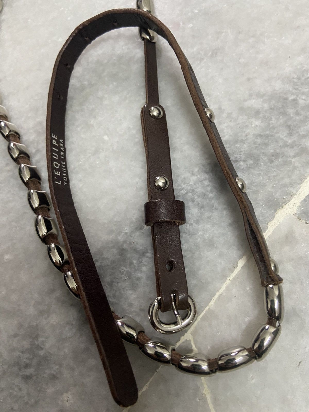 yoshie inaba Yoshie inaba Studded Skinny leather Belt Size ONE SIZE - 9 Thumbnail