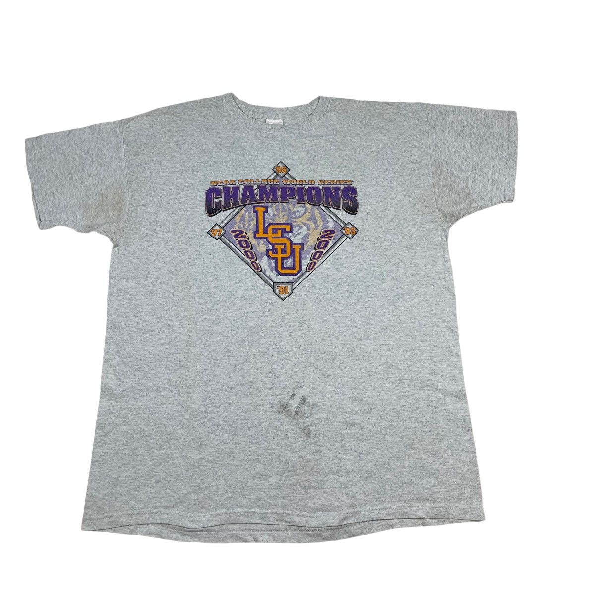 MLB Vintage 2000 LSU Tigers Baseball Champions Tee Size US XXL / EU 58 / 5 - 7 Thumbnail