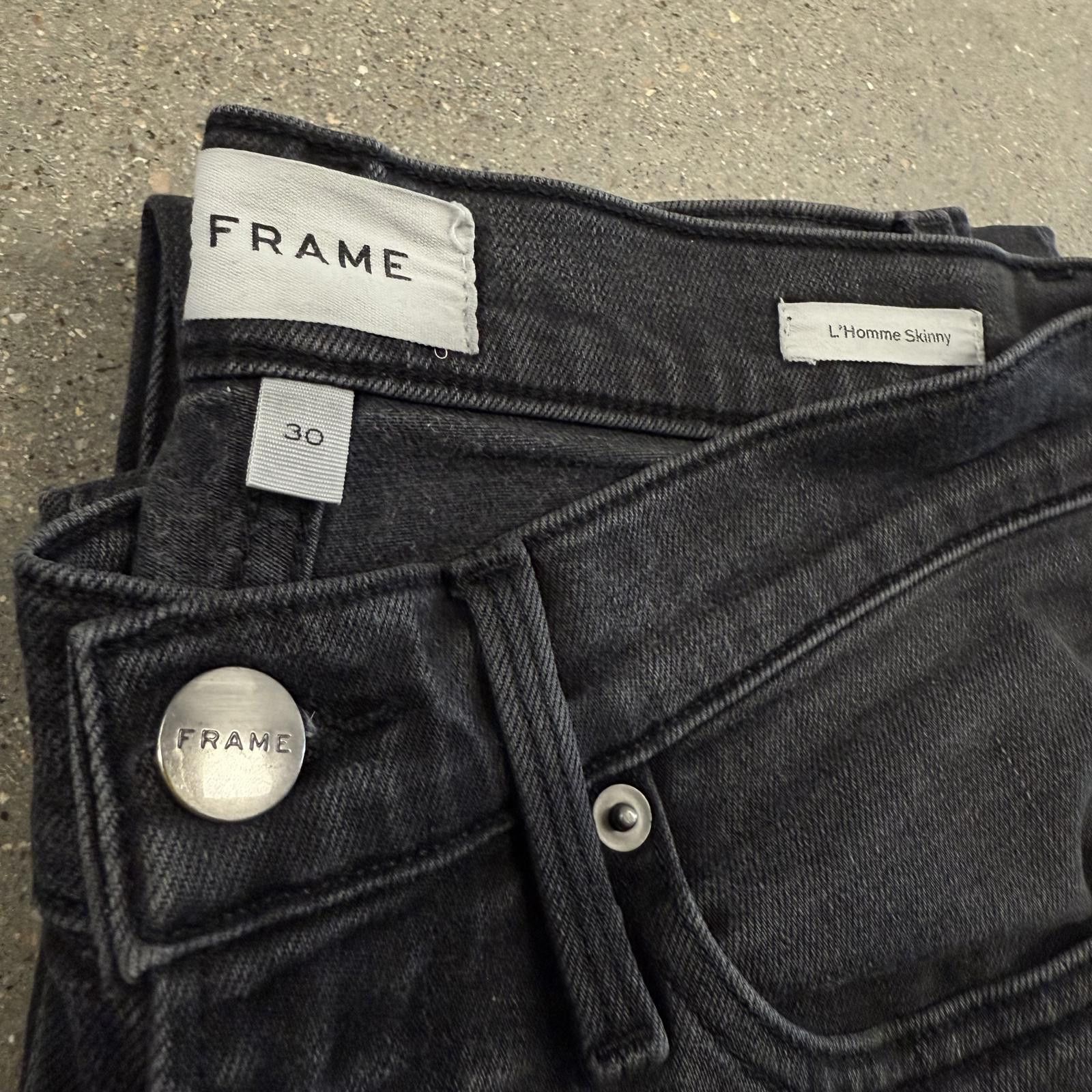 Frame FRAME L'Homme Skinny Jeans - Black - 30 Size US 30 / EU 46 - 3 Thumbnail