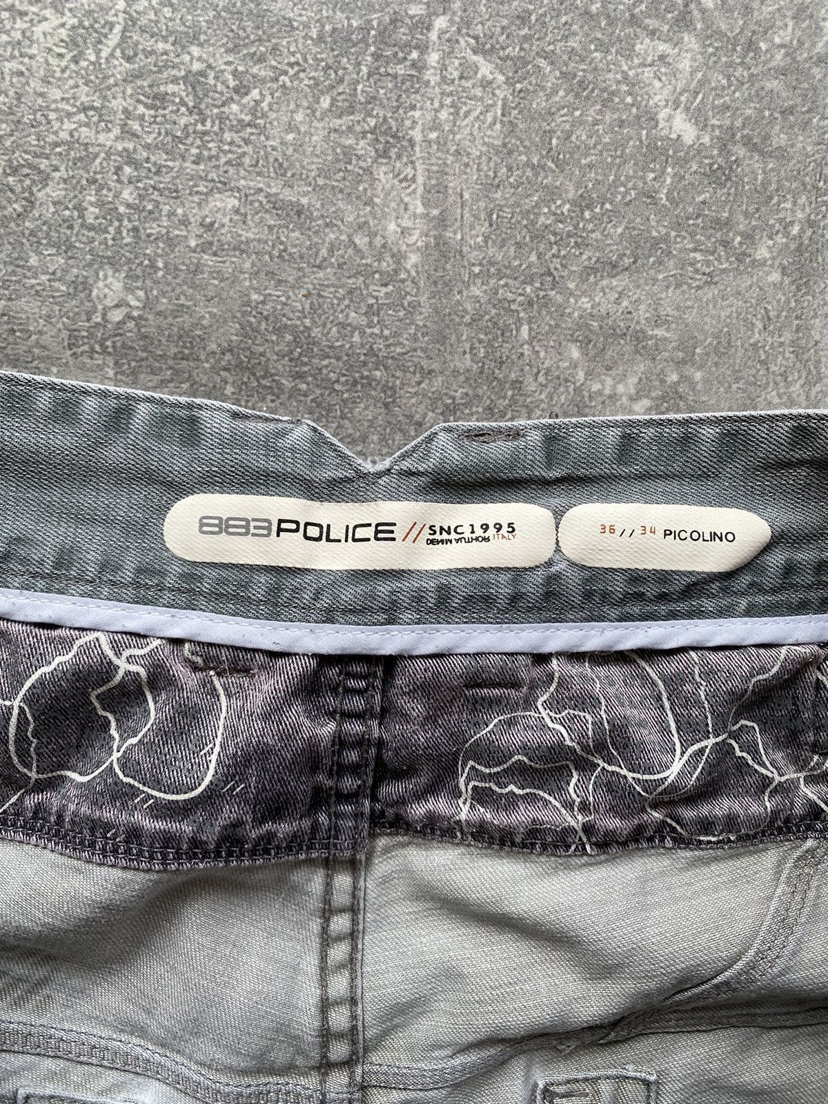 Japanese Brand Police 883 Y2K Cinch Back Jeans Size US 36 / EU 52 - 8 Thumbnail