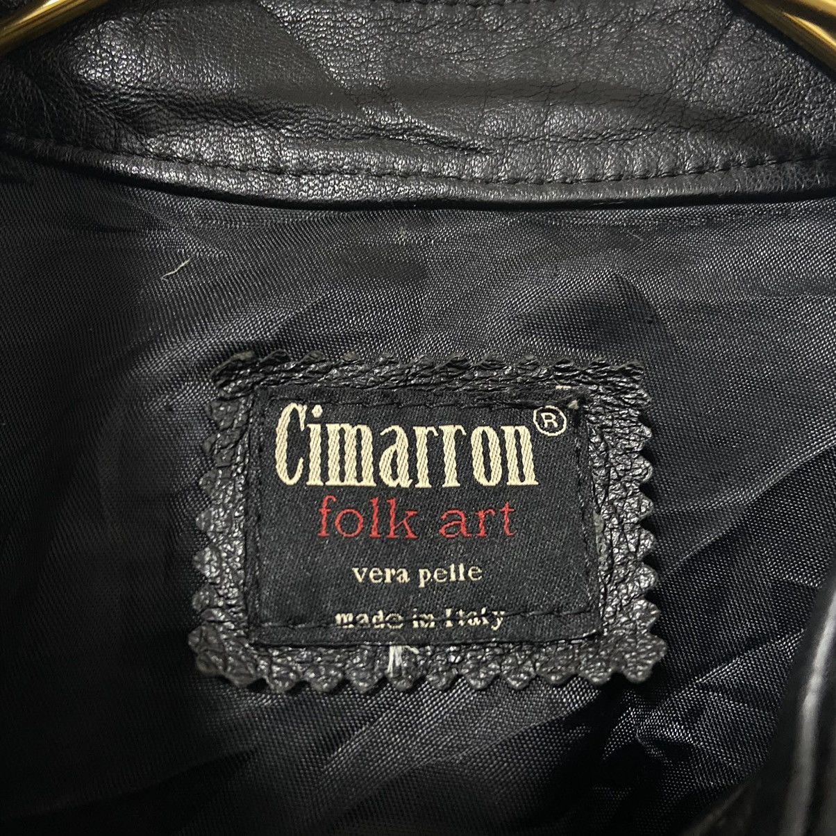 Designer × Vera Pelle × Vintage Vintage Cimarron leather shirt Size S / US 4 / IT 40 - 5 Thumbnail