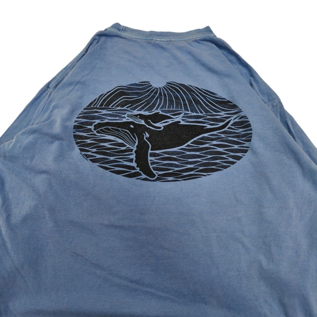 Vintage Vintage Y2K Crazy Shirts Blue Hawaii Dyed Long Sleeve Tee Size US L / EU 52-54 / 3 - 4 Thumbnail