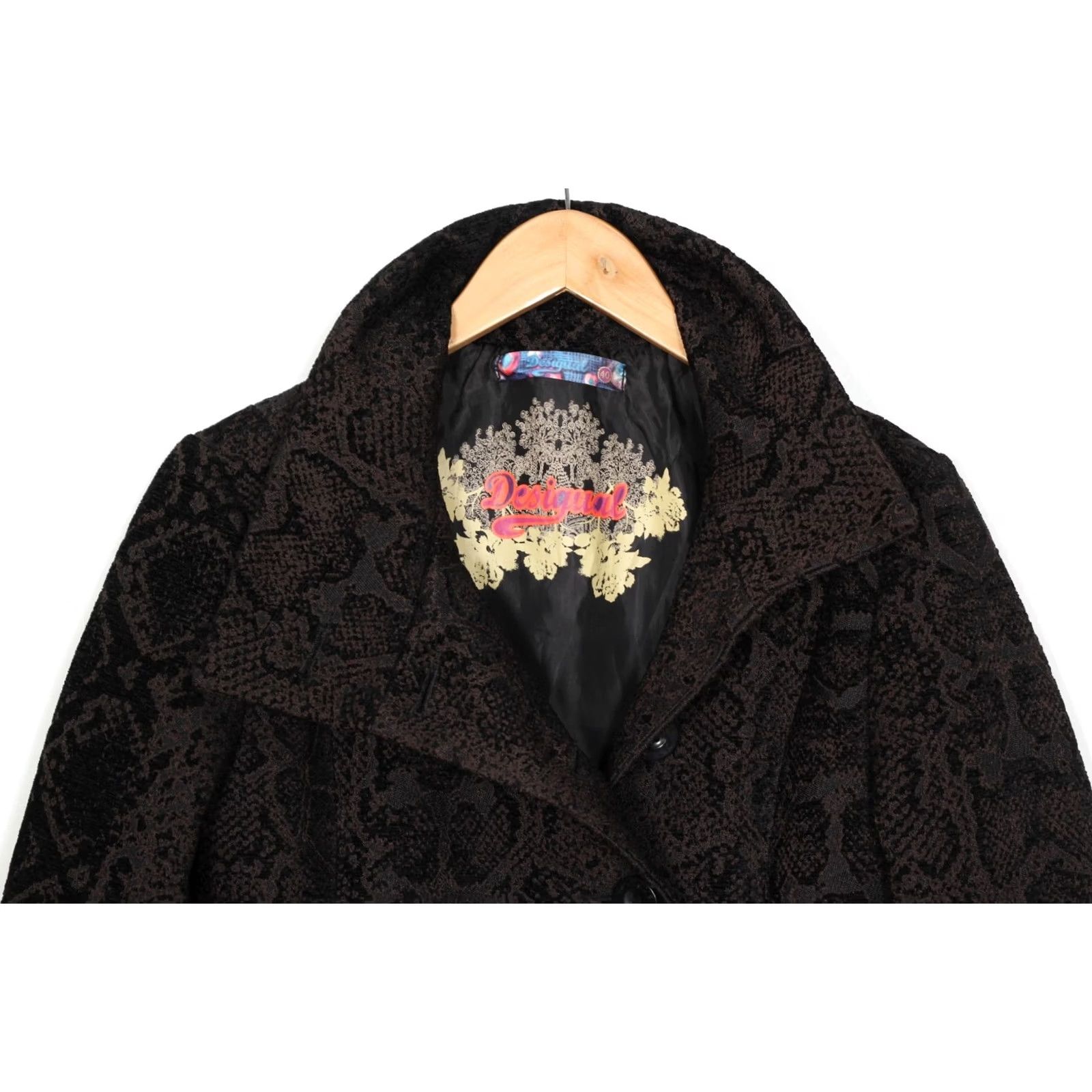 Desigual DESIGUAL Coat Snake Patterned Women Size 40 MJ5531 Overcoat Cardigan? (No new info) Size S / US 4 / IT 40 - 3 Thumbnail