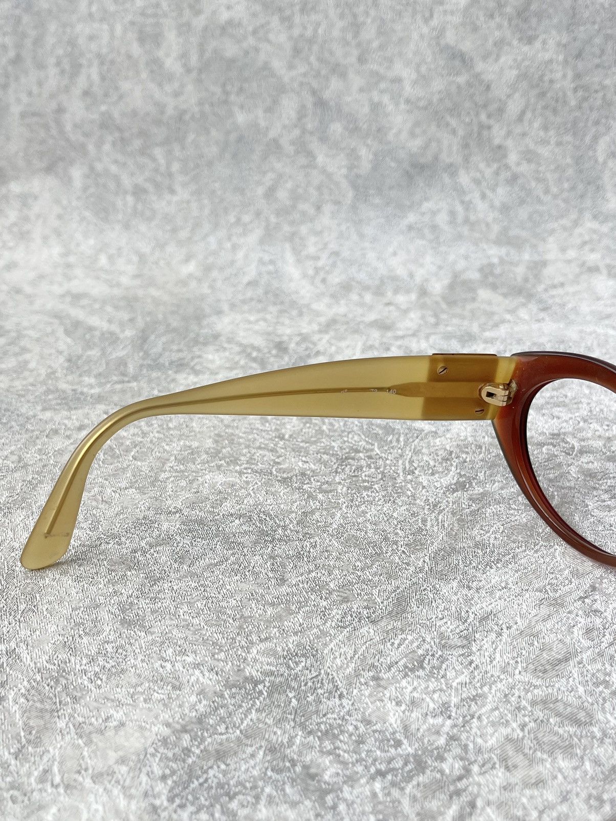 Yves Saint Laurent Vintage Yves Saint Laurent YSL Logo Oval Cat-Eye Glasses Size ONE SIZE - 7 Thumbnail