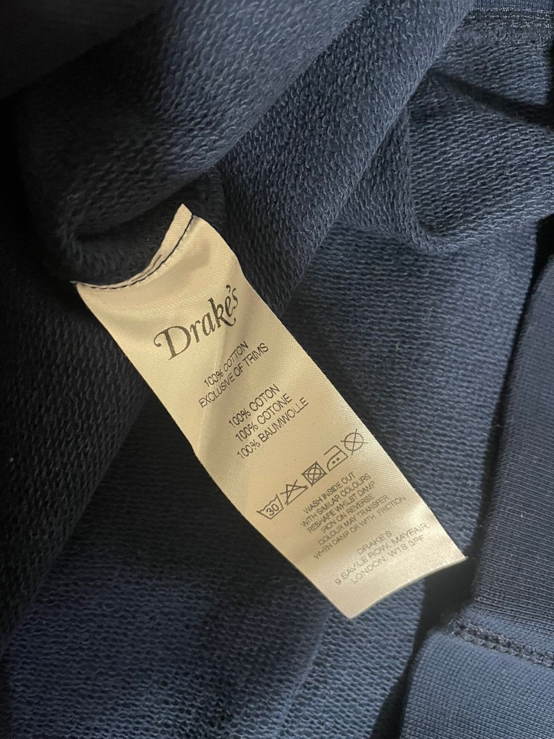 Drake's Drake's X Black Ivy Logo Embroidered Cotton Sweatshirt Size US L / EU 52-54 / 3 - 4 Thumbnail