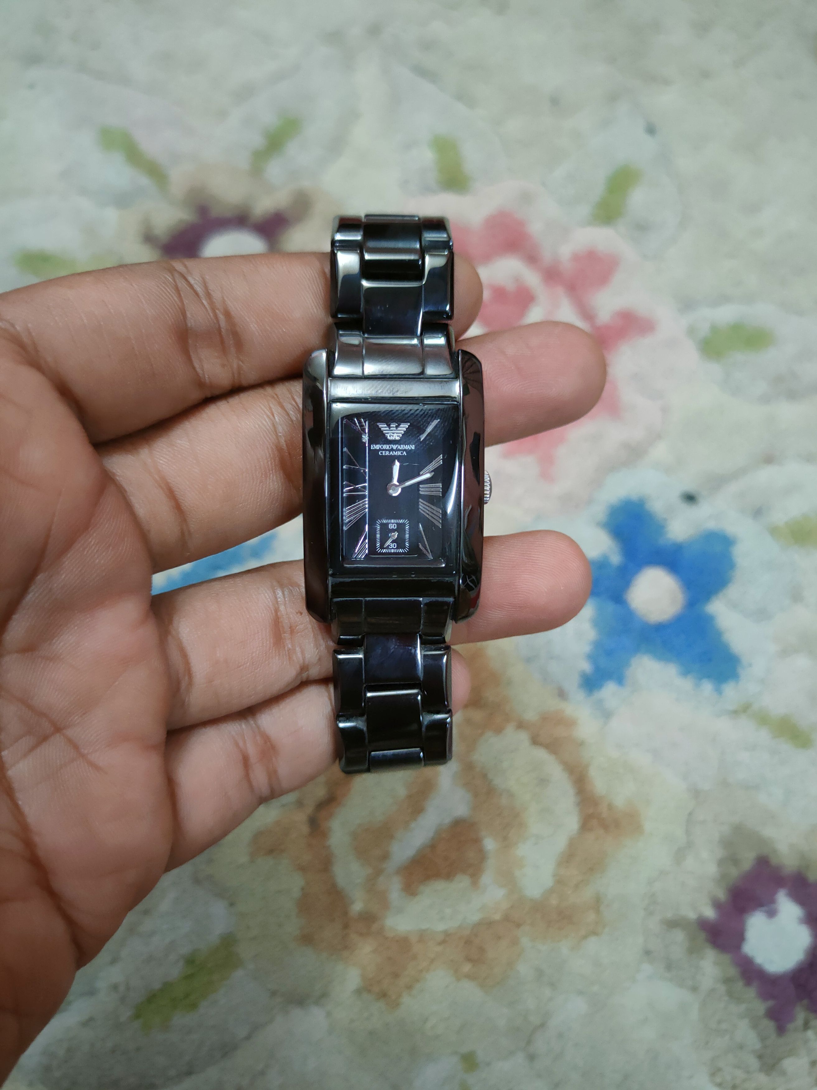 Emporio Armani × Vintage Emporio Armani ceramic black vintage watch #dumoh Size ONE SIZE - 3 Thumbnail