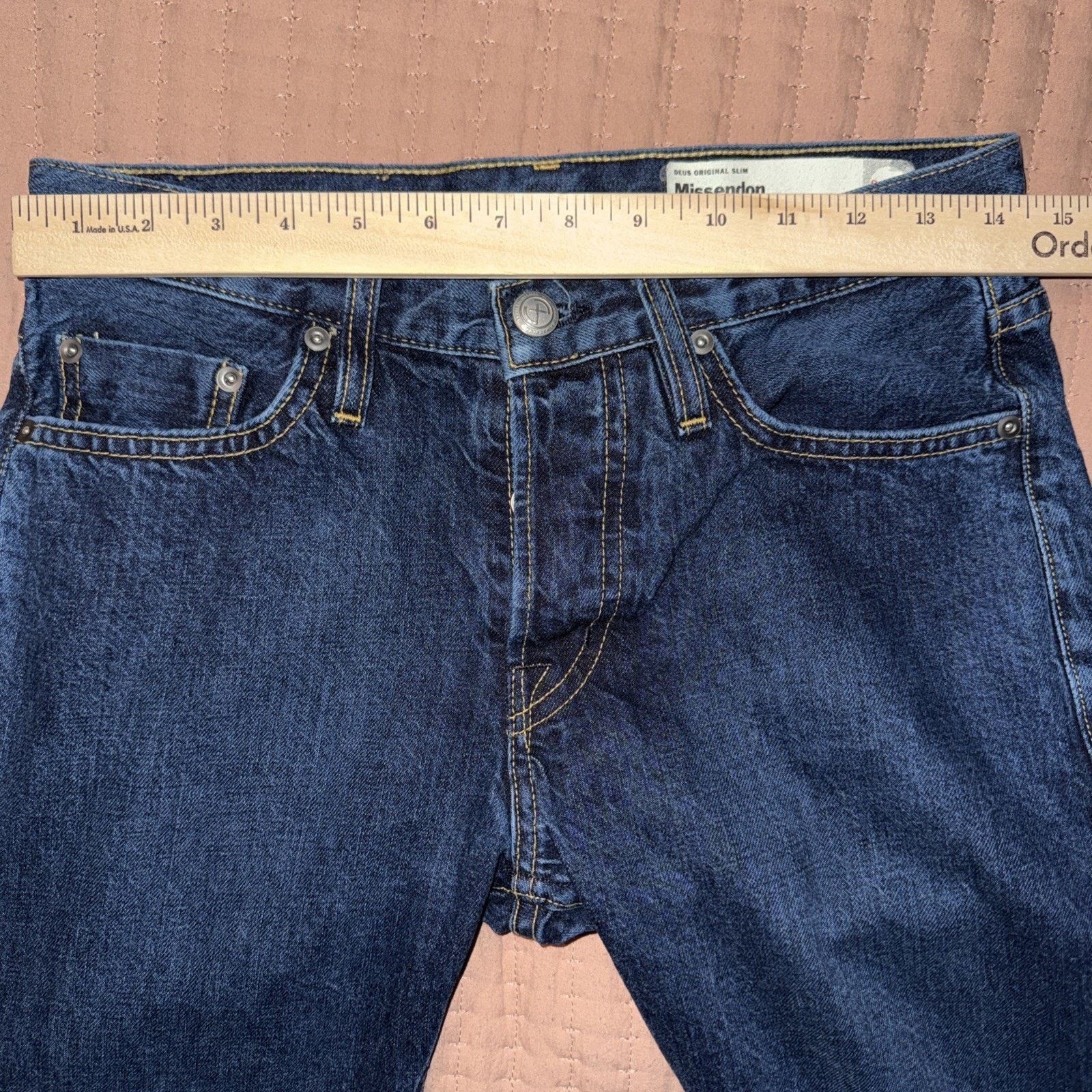 Deus Ex Machina Deus Ex Machina Missendon Japanese Selvedge Denim 29x31 USA Size US 29 - 7 Thumbnail