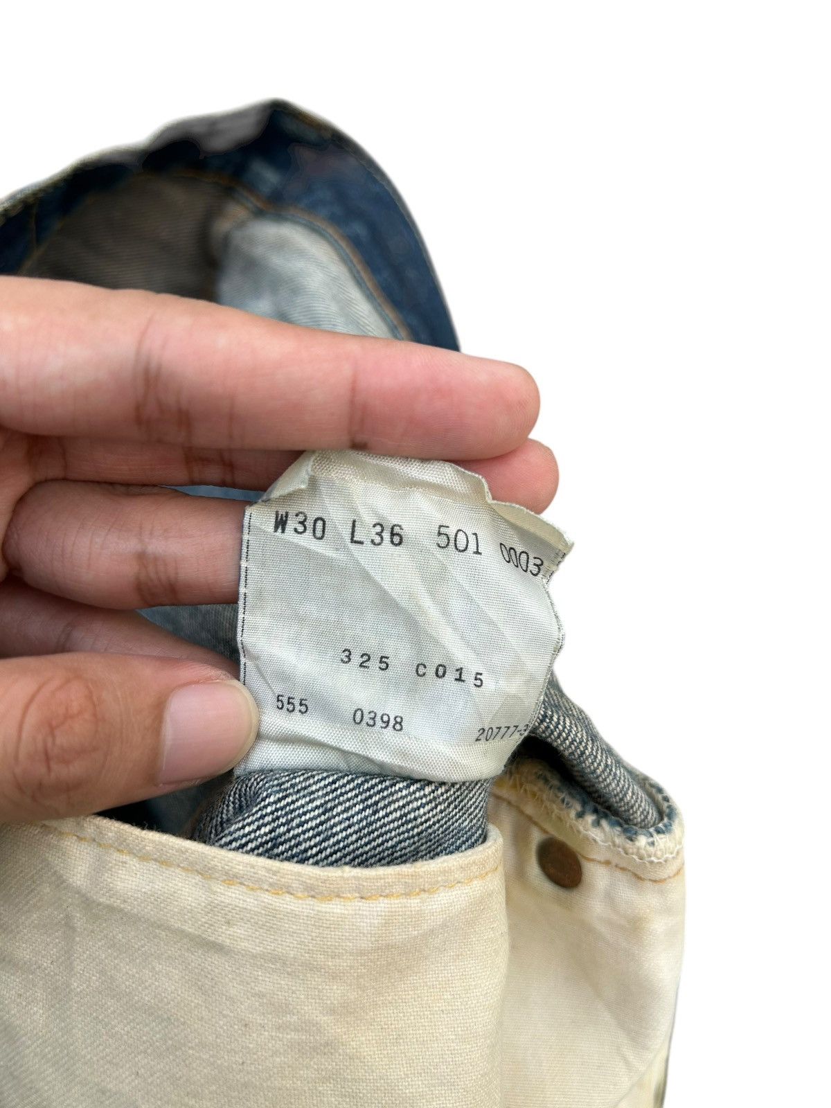 Kapital Vintage Levis 501XX big E Selvedge Distressed Repair Denim Size US 29 - 12 Thumbnail