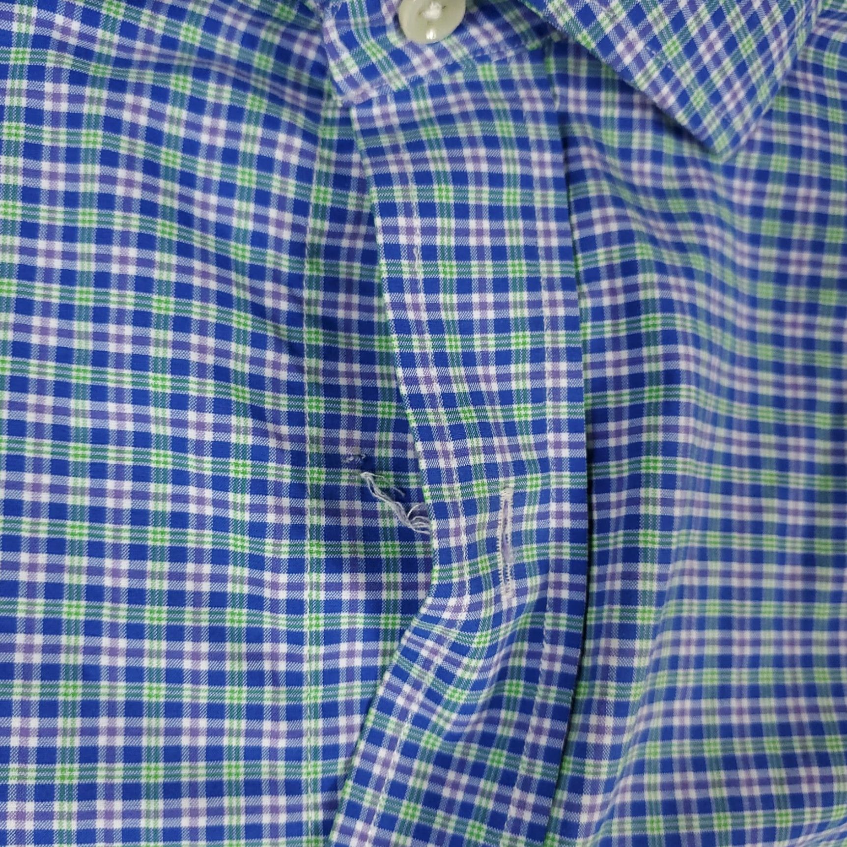 Ralph Lauren Ralph Lauren Button-Up Shirt Mens Medium Blue Plaid Long Sleeve Regular Fit Classic Preppy Size US M / EU 48-50 / 2 - 3 Thumbnail