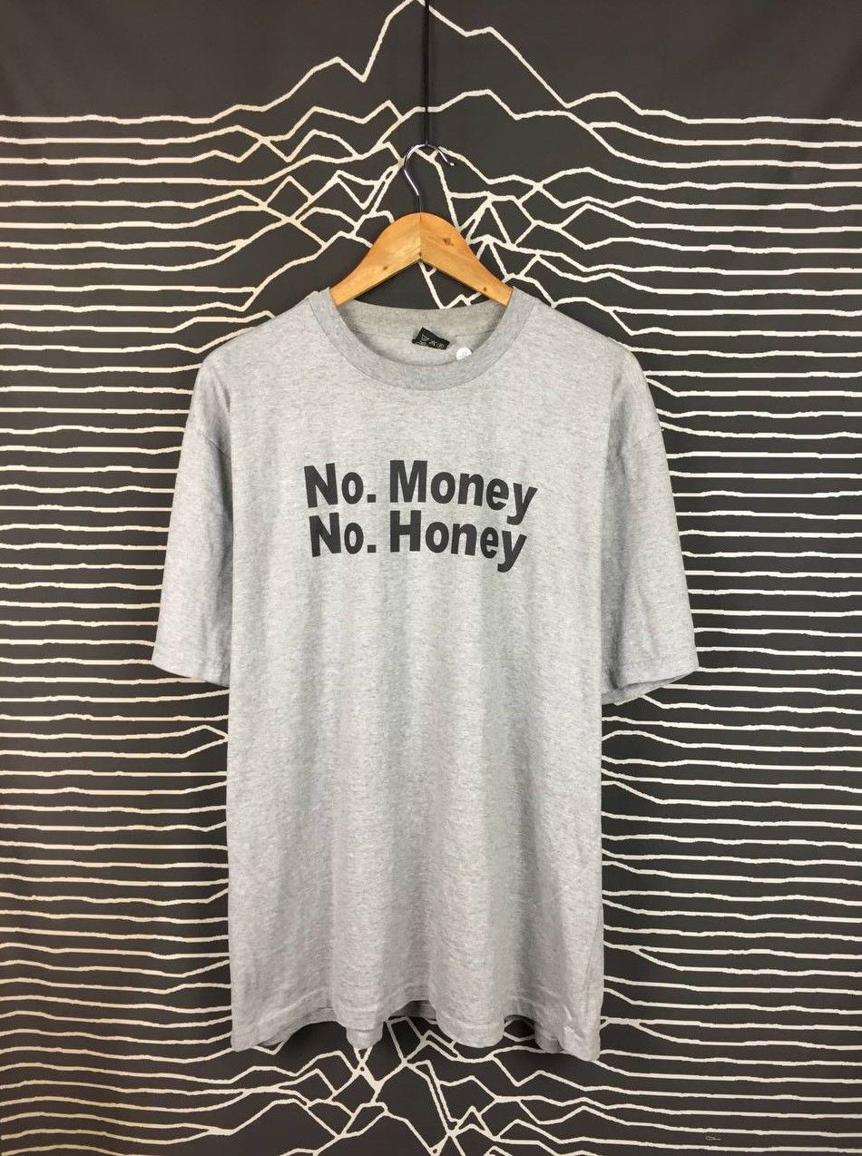 Vintage Vtg Funny T-Shirt No Money No Honey Graphic Tee Grey Size XL Size US XL / EU 56 / 4 - 2 Thumbnail