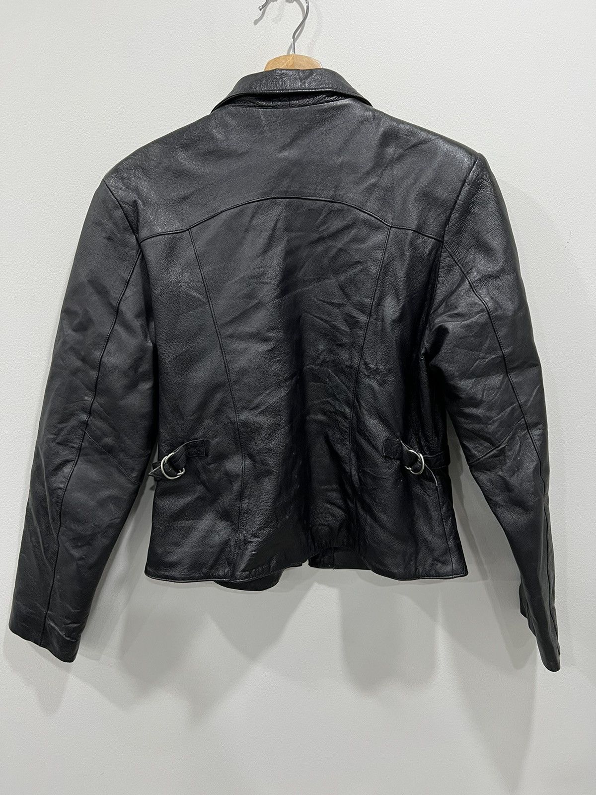 Vintage Vintage Womens Leather Jacket Coat Size M / US 6-8 / IT 42-44 - 2 Thumbnail