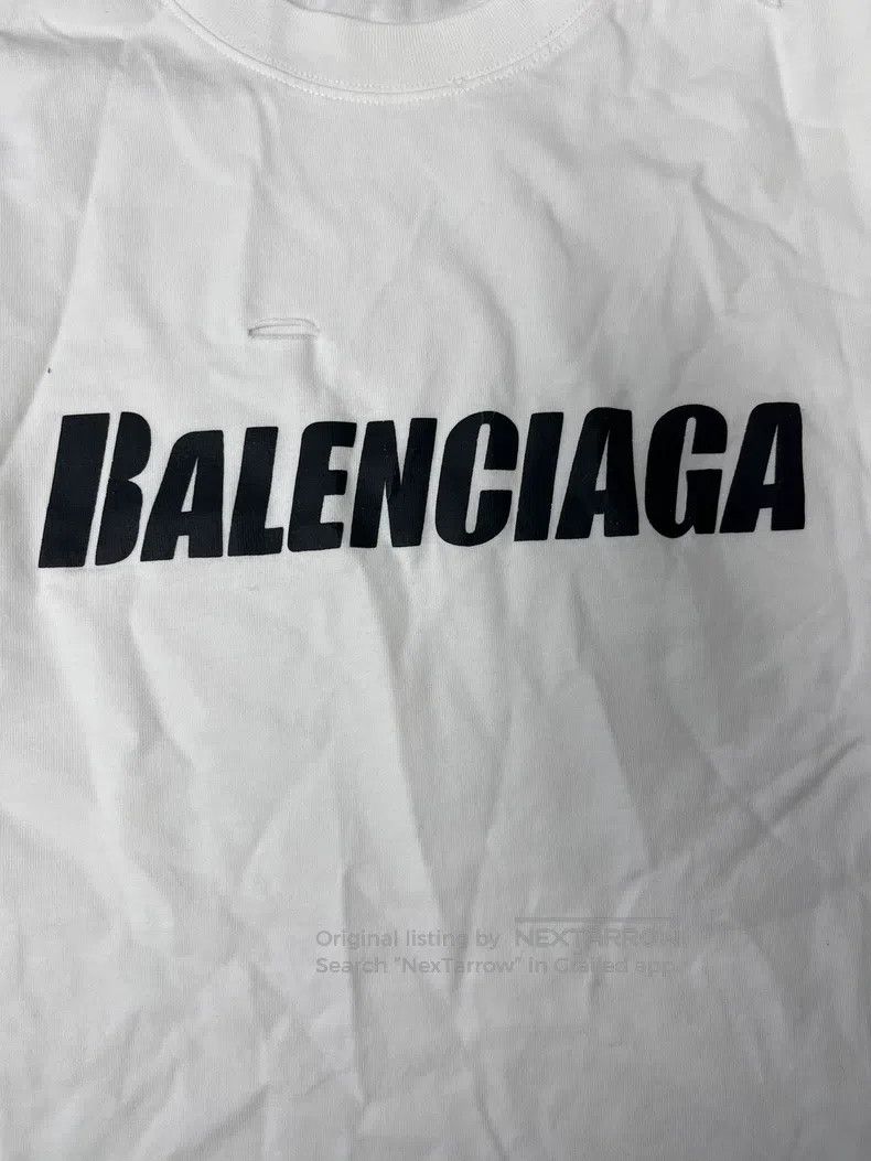 Balenciaga Balenciaga Ripped Hole Design Short Sleeve Off-Shoulder T- Size XS / US 0-2 / IT 36-38 - 3 Thumbnail