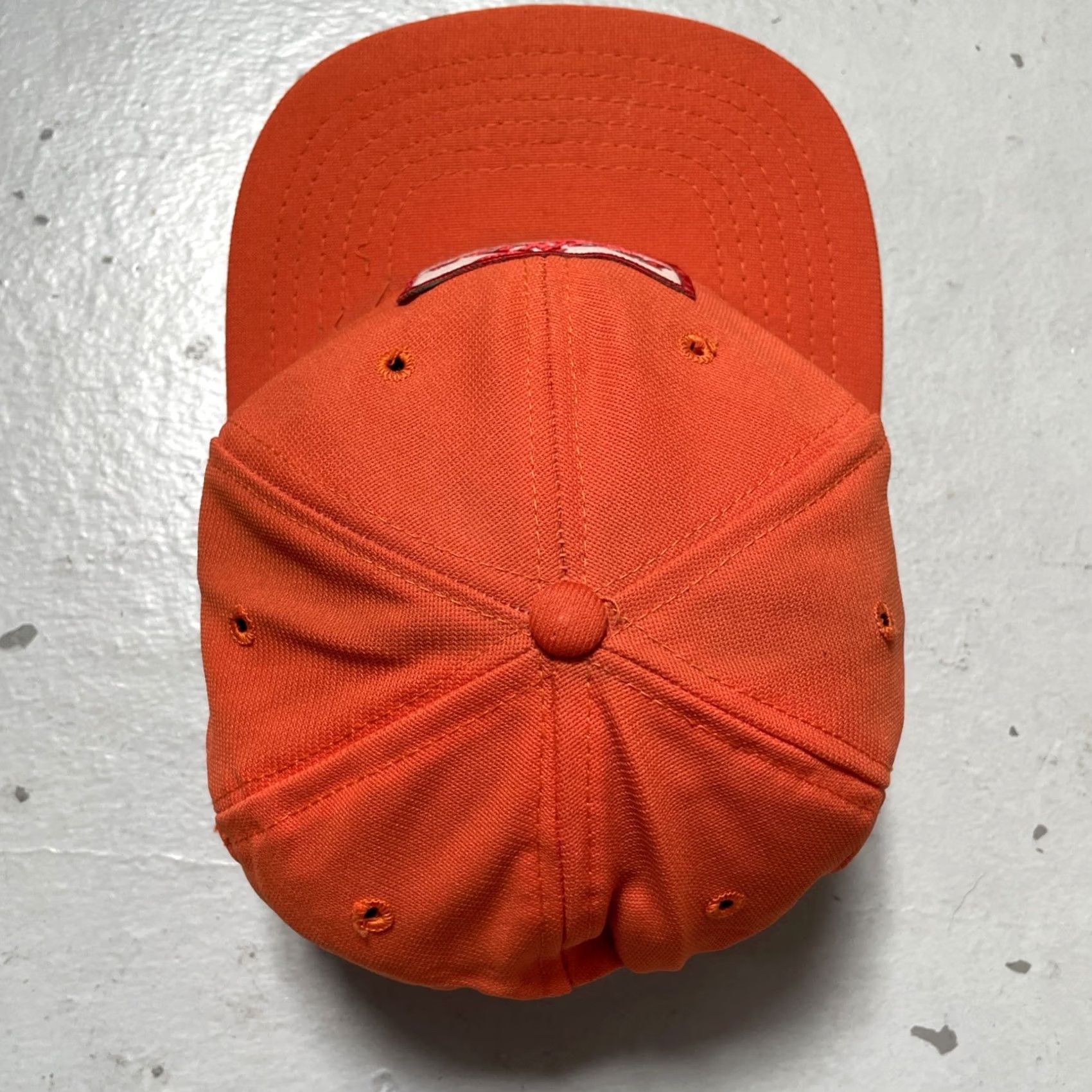 New Era VINTAGE New Era Cap Baseball Cap M/L NOS NWOT Orange 80s Motocross Racing Cars Bikes Honda Japan Americana Mens Womens Boys Girls Size ONE SIZE - 3 Thumbnail