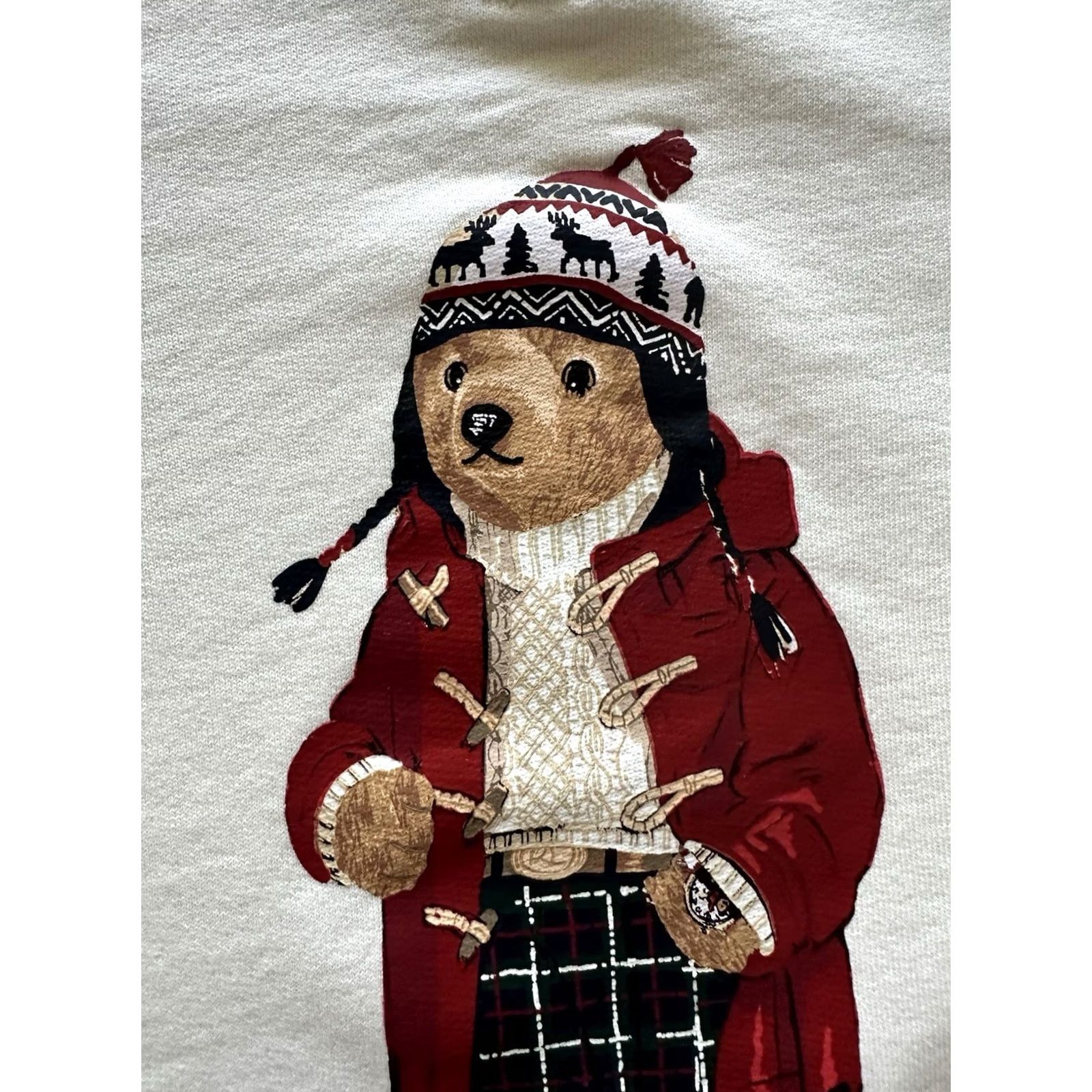 Polo Ralph Lauren VINTAGE Polo Ralph Lauren Sweatshirt Polo Bear Ski Winter Beige M Mens Chest 22” Length 24.5” Pullover Size US M / EU 48-50 / 2 - 3 Thumbnail