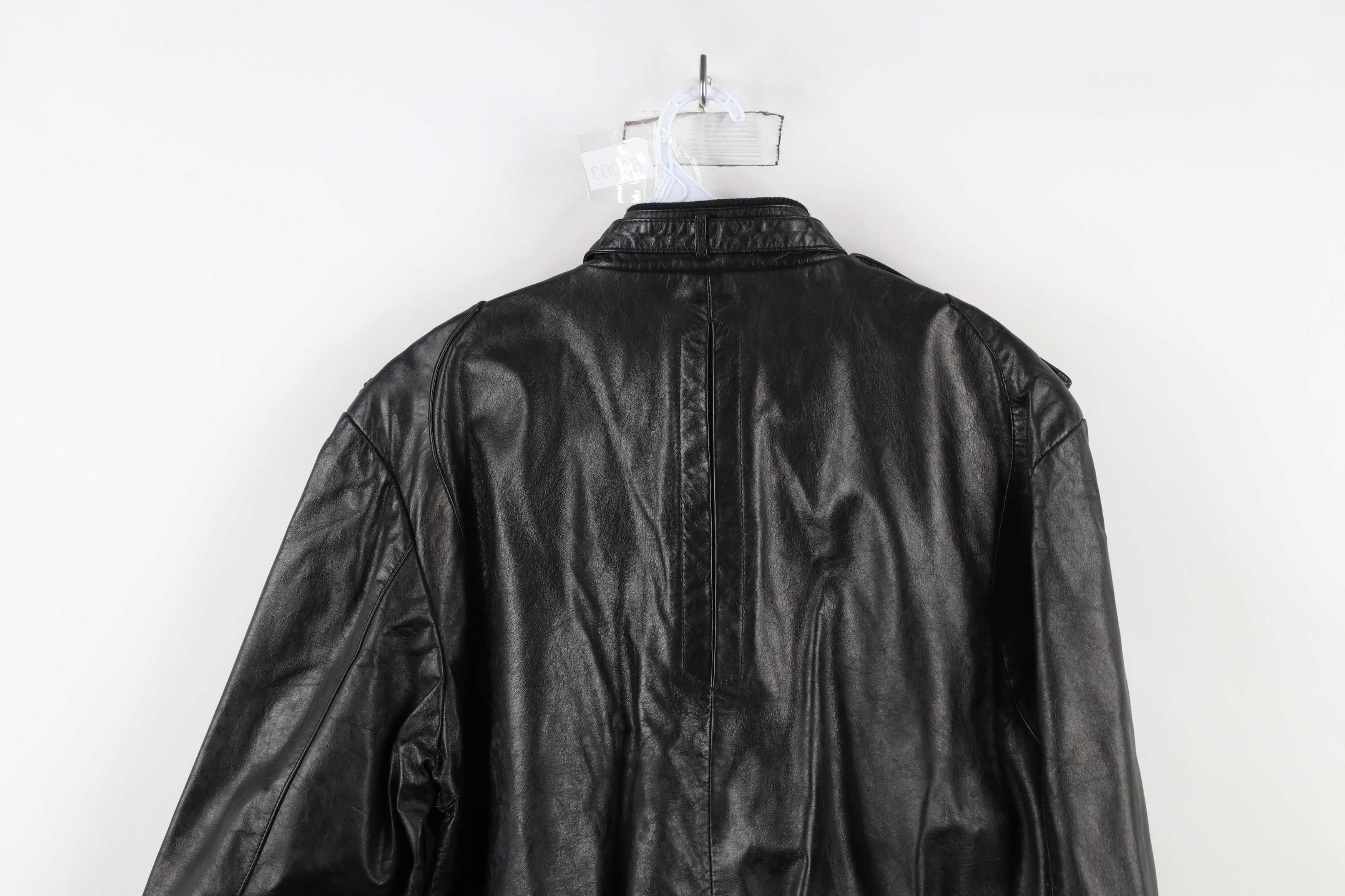 Vintage Vintage 70s 80s Streetwear Leather Cafe Racer Bomber Jacket Size US L / EU 52-54 / 3 - 13 Thumbnail