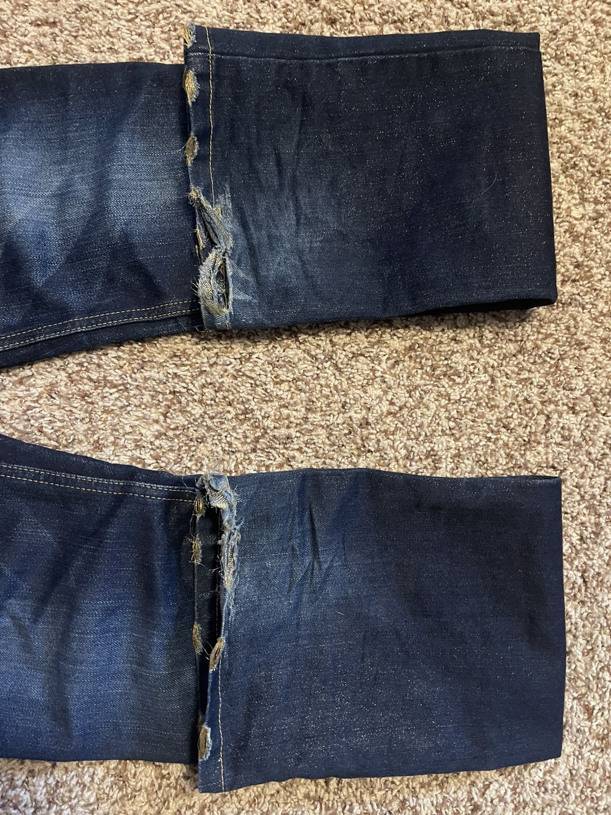 Roen Roen Made In Japan Gold Distressed Denim Jeans Size US 31 - 5 Thumbnail