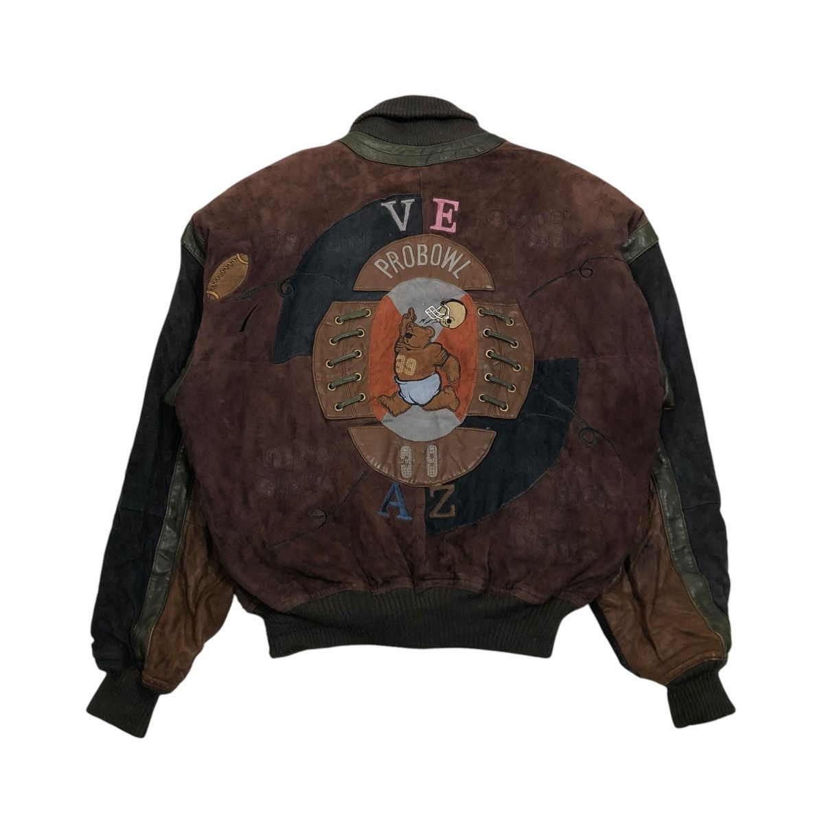 Japanese Brand 🔥VINTAGE BOMBER JACKET CARTOON VAZIIE ISSEY MIYAKE BIG LOGO Size US M / EU 48-50 / 2 - 1 Thumbnail