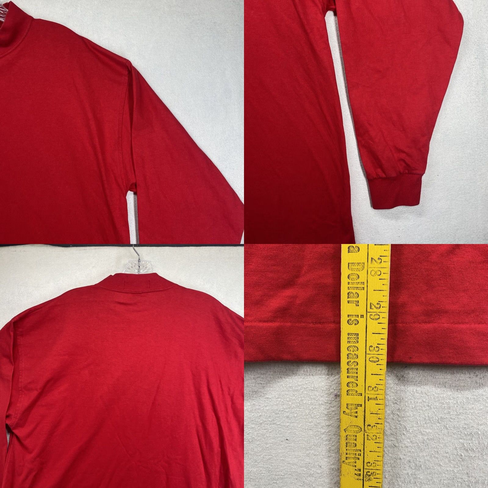 Vintage VINTAGE Outer Banks Men's Long Sleeve T-Shirt Size Large Red Knit Solid Ski Club 90s Retro Size US L / EU 52-54 / 3 - 8 Thumbnail