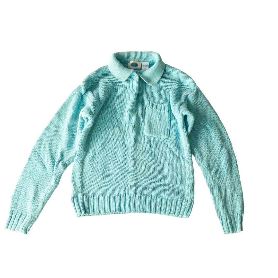 Vintage Harbor Lights Vintage Blue Ramie Knit Sweater Womens Small Size S / US 4 / IT 40 - 12 Thumbnail