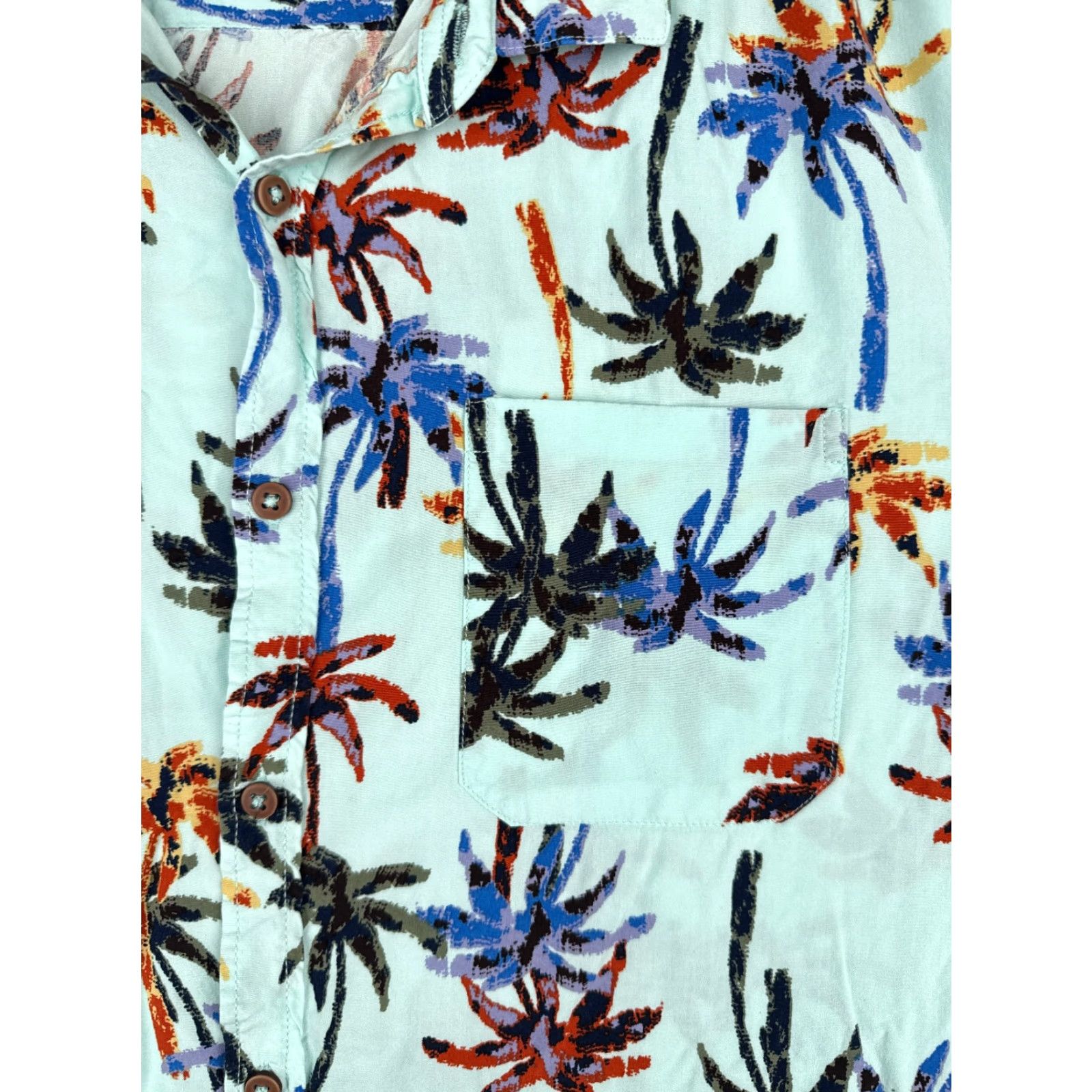 Vintage Coconut Connection Shirt Men XL Blue Palm Tree Hawaiian Cotton Blend Size US XL / EU 56 / 4 - 6 Thumbnail