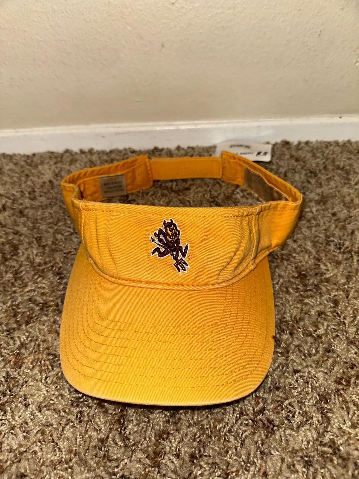 Arizona Jean Co. Arizona State Sun Devils men's yellow visor hat cap Size ONE SIZE - 1 Thumbnail