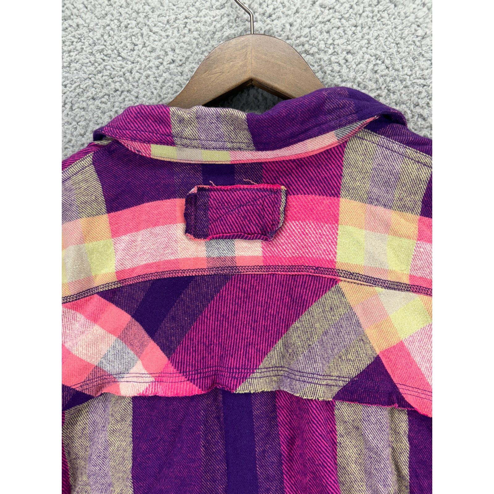 Free People Free People Izzie Cargo Flannel Shirt Plaid Women XS NEW Size XS / US 0-2 / IT 36-38 - 7 Thumbnail