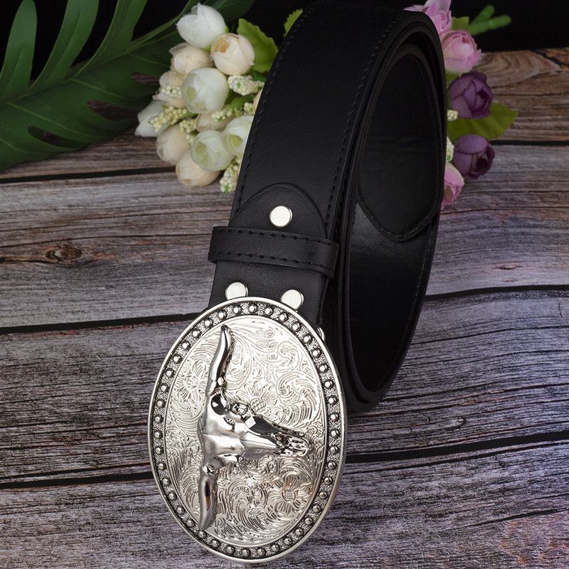 Designer Crazy Vintage Belt Riveted Belts Menswear Accessories Size ONE SIZE - 2 Thumbnail