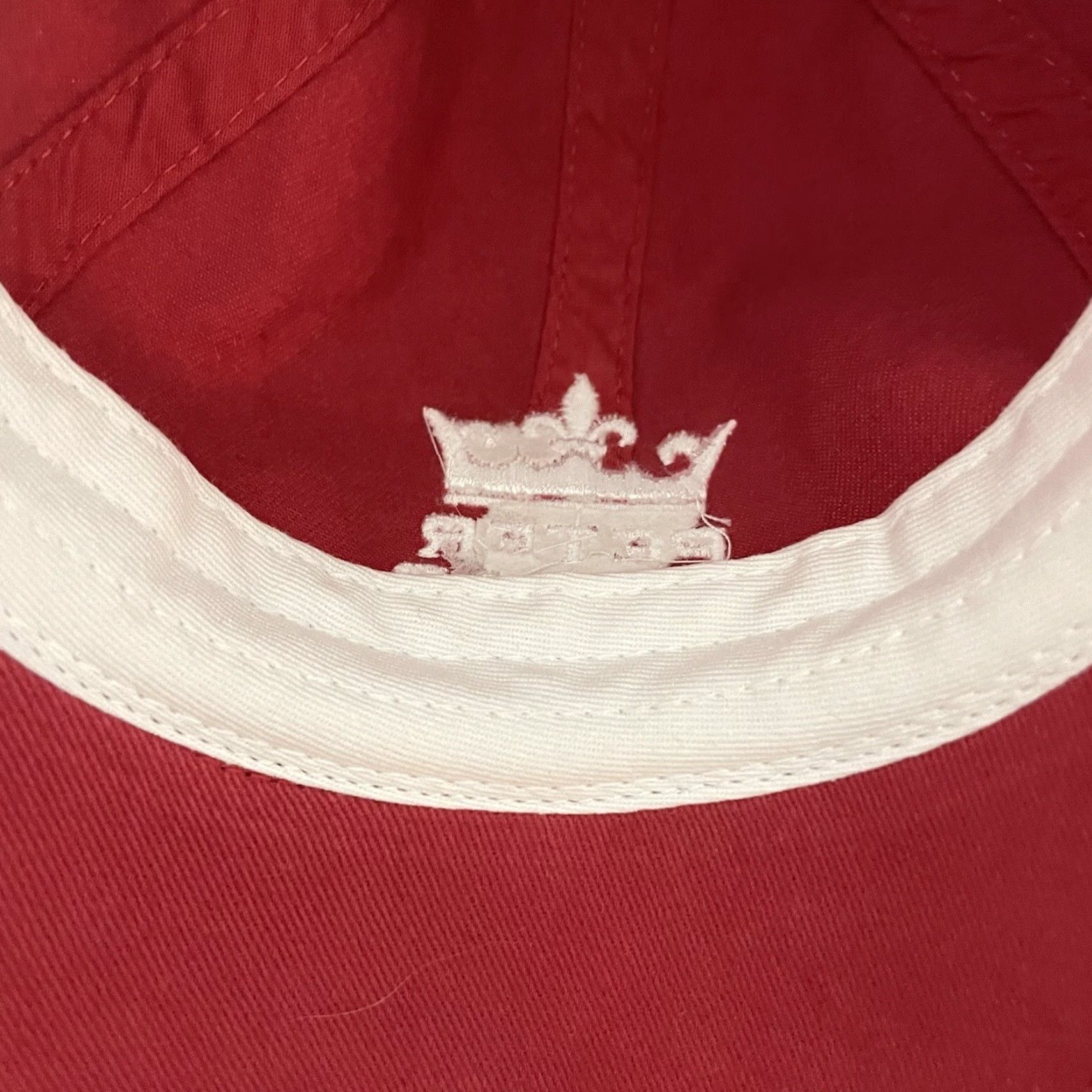 Peter Millar Peter Millar Crown Logo Hat Red Adjustable Mens Cap Baseball Canvas Cotton Crown Logo Red Adjustable Strap Back Modern Casual Men’s Hat Size ONE SIZE - 6 Thumbnail