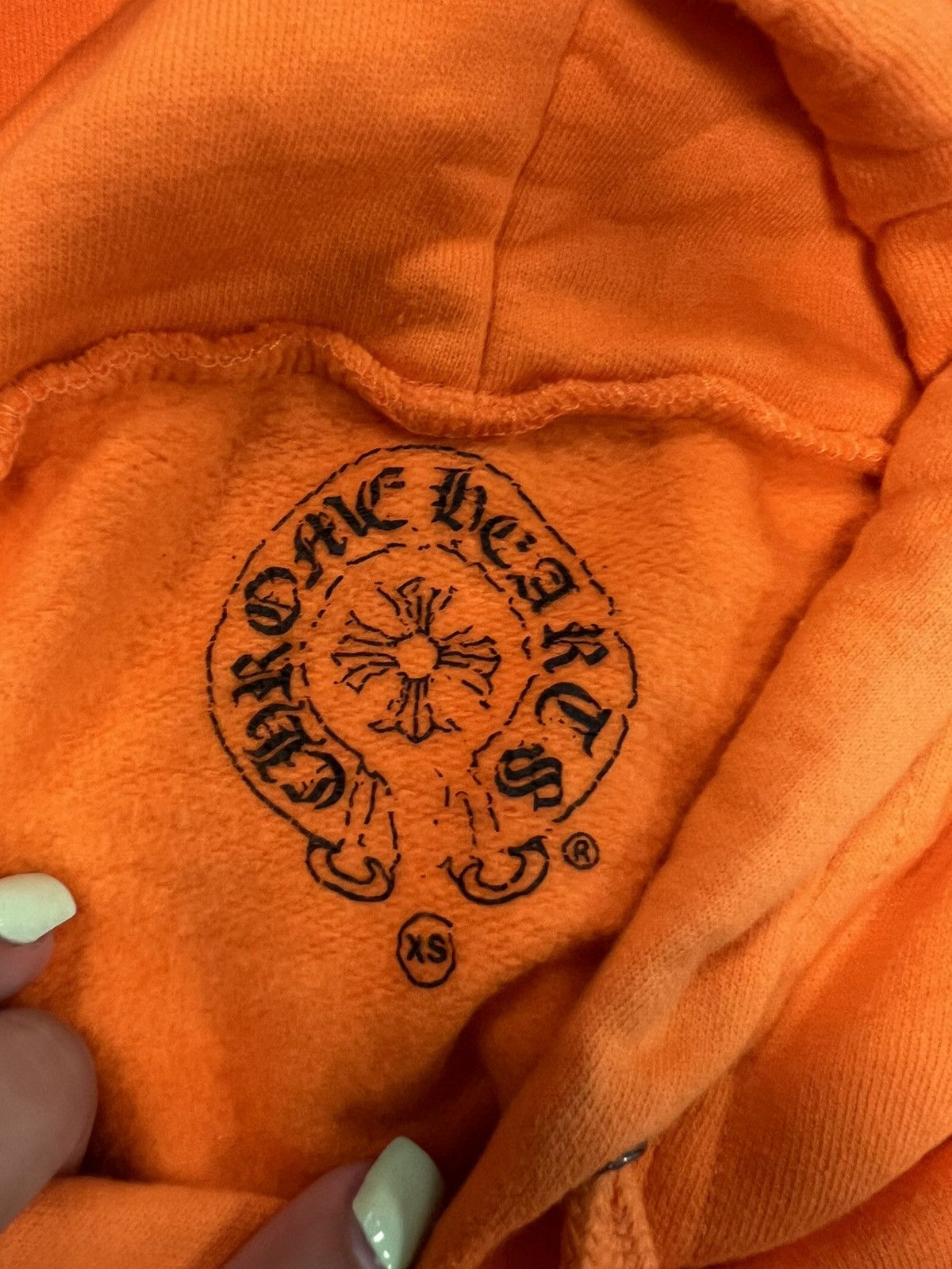 Chrome Hearts Chrome Hearts x Off-White Scroll Orange Hoodie Size US XS / EU 42 / 0 - 3 Thumbnail