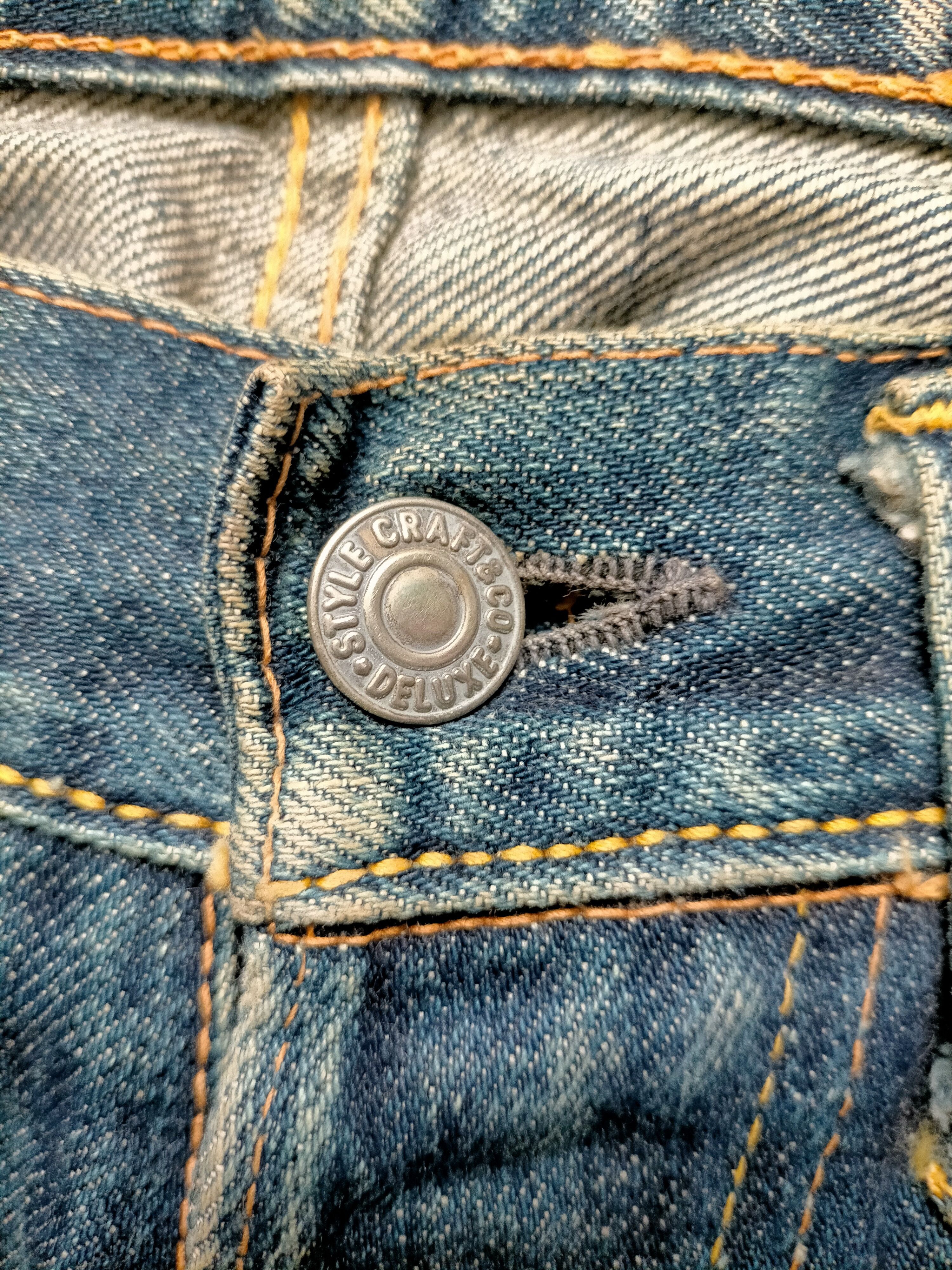 Evisu Vintage Evis Distressed selvedge Denim Size US 30 / EU 46 - 17 Thumbnail